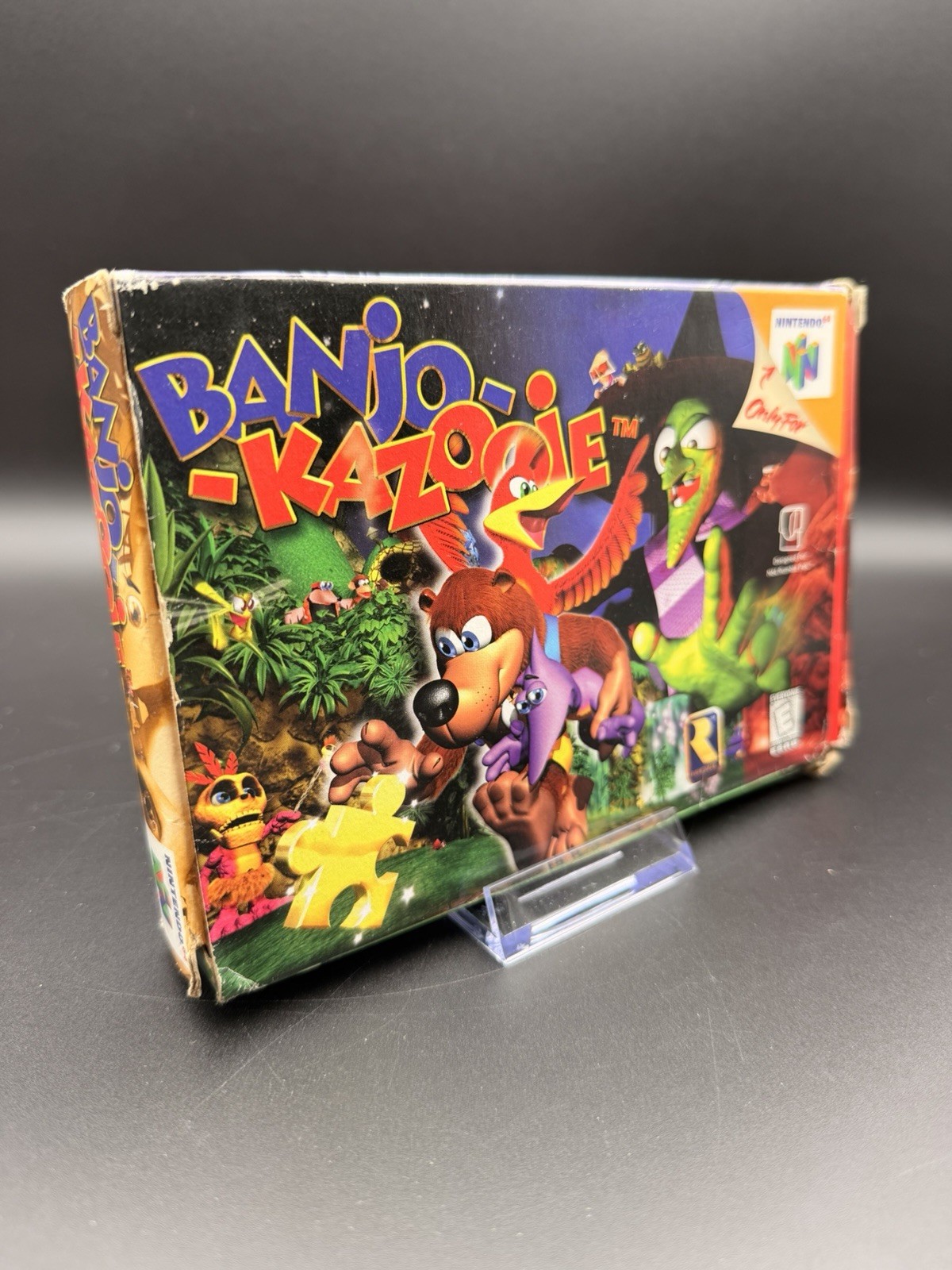 Banjo-Kazooie (Nintendo 64, 1998) Box Manual Complete CIB N64 Tested