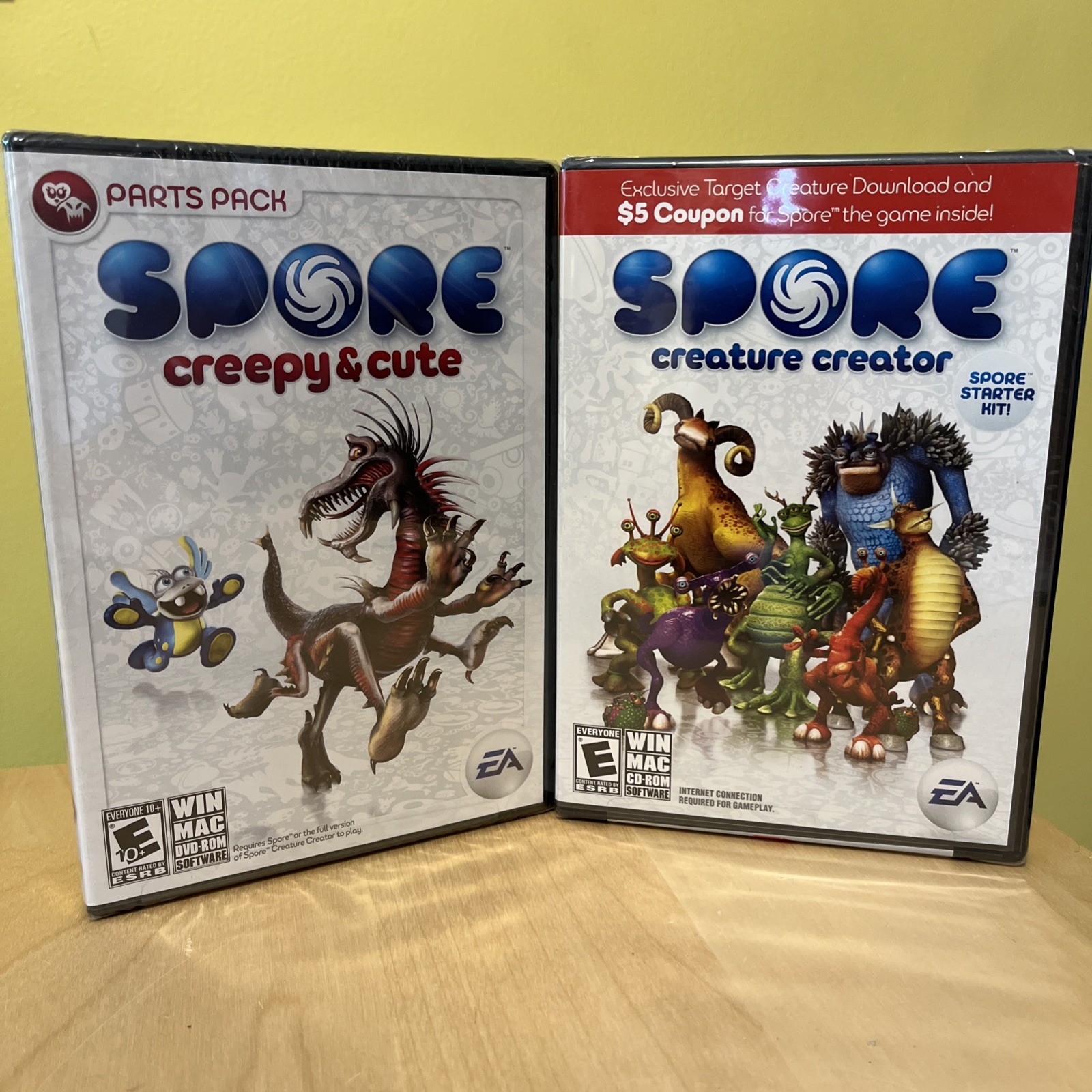 Spore Creepy & Cute Parts Pack + Creature Creator Starter Kit Lot Windows/Mac
