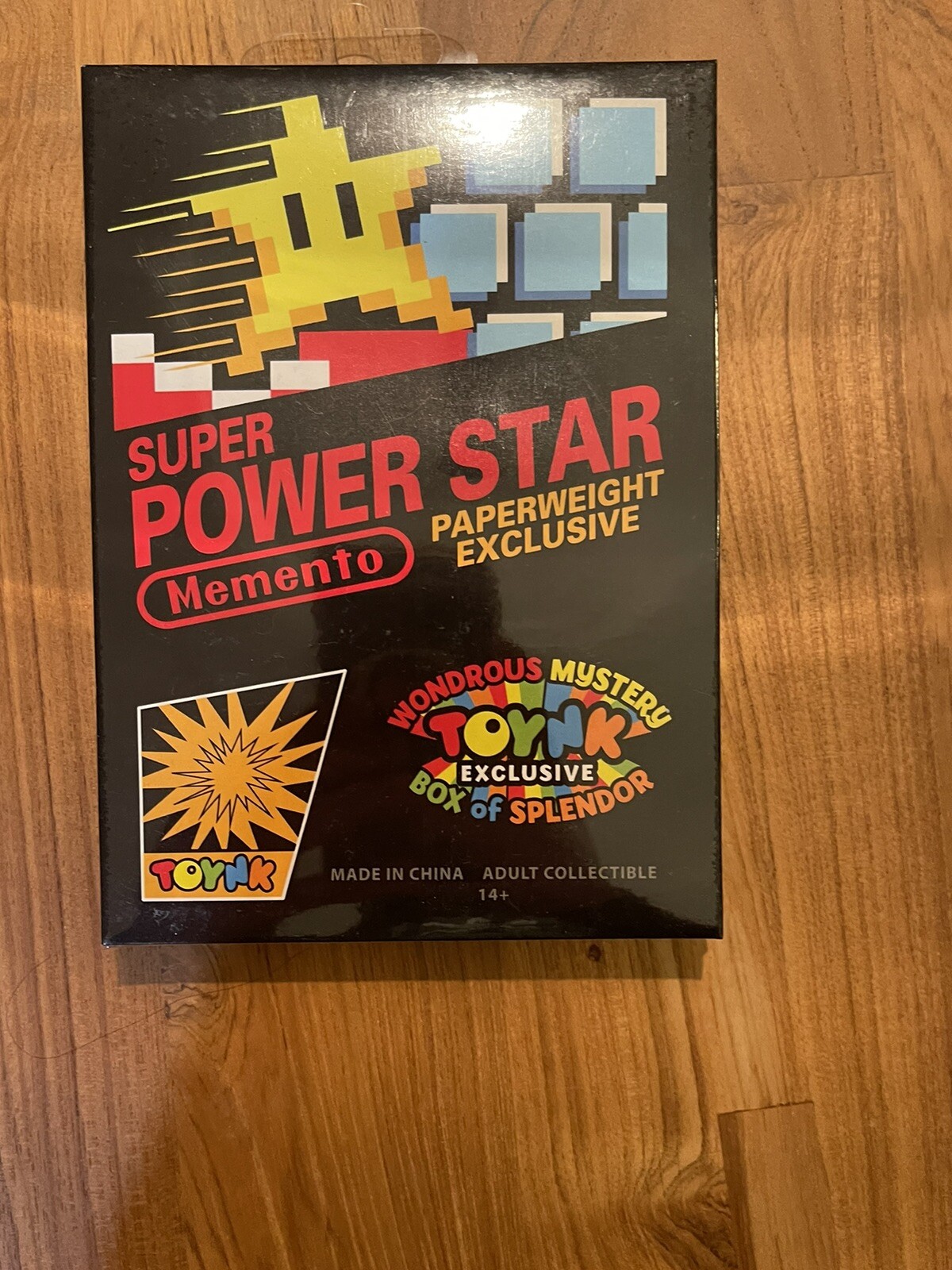 Super Mario Power Up Star Toynk Exclusive Paper Weight Nintendo SELED BOX