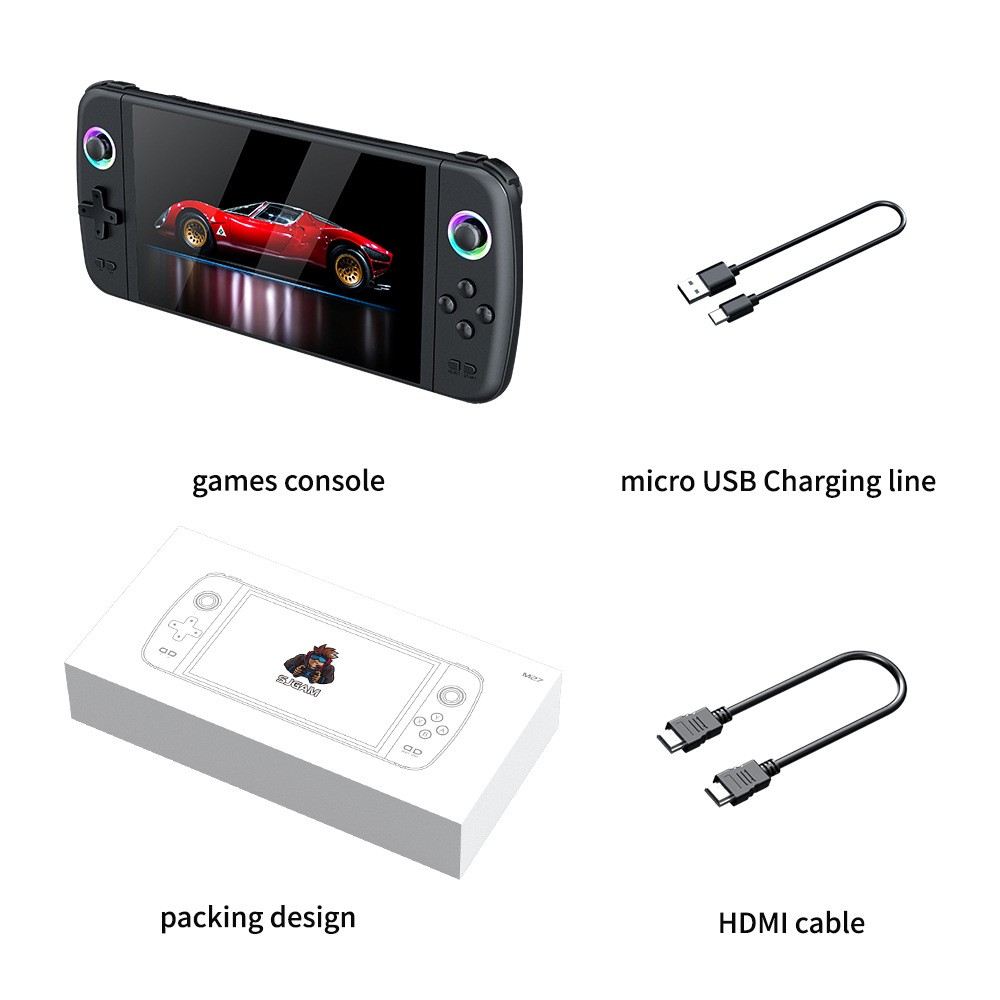 New M27 large screen handheld game console connected to TV for home use–