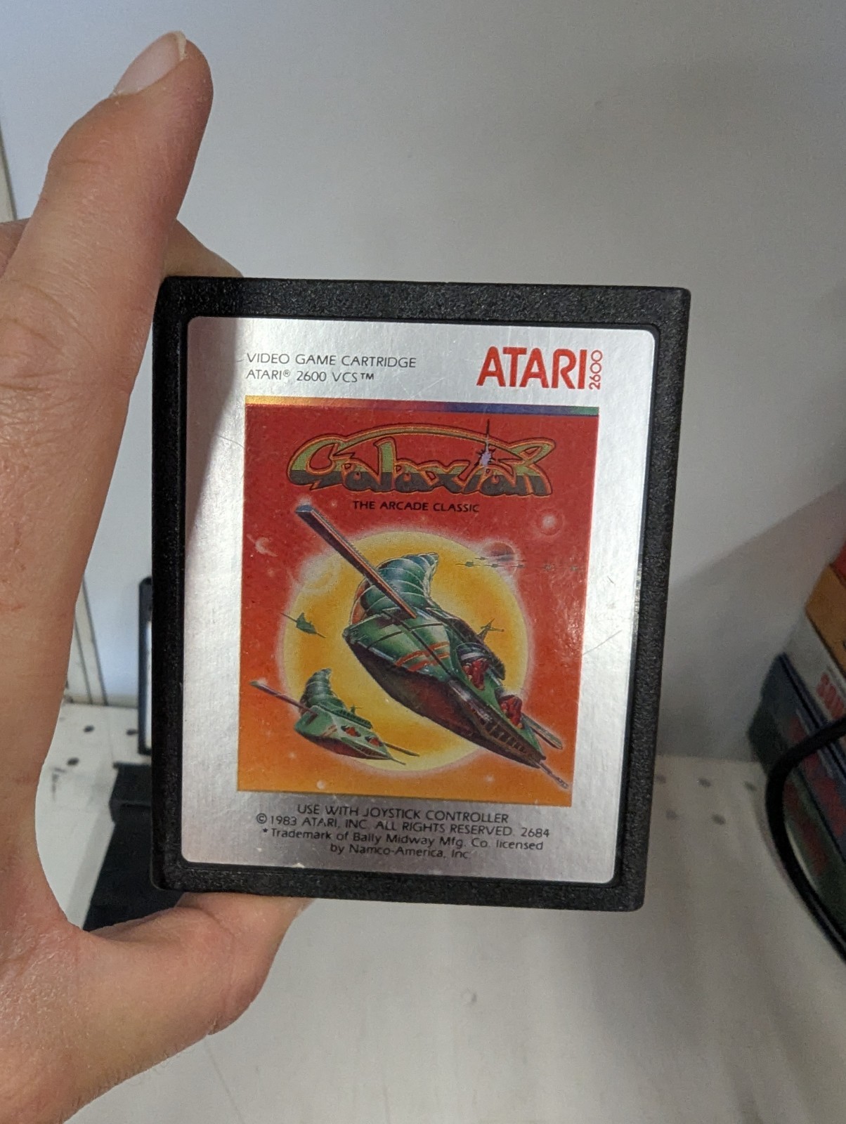 6B Lot Of 4 Atari Video Games UNTESTED Pole Spider-Man Galaxian Astroblast