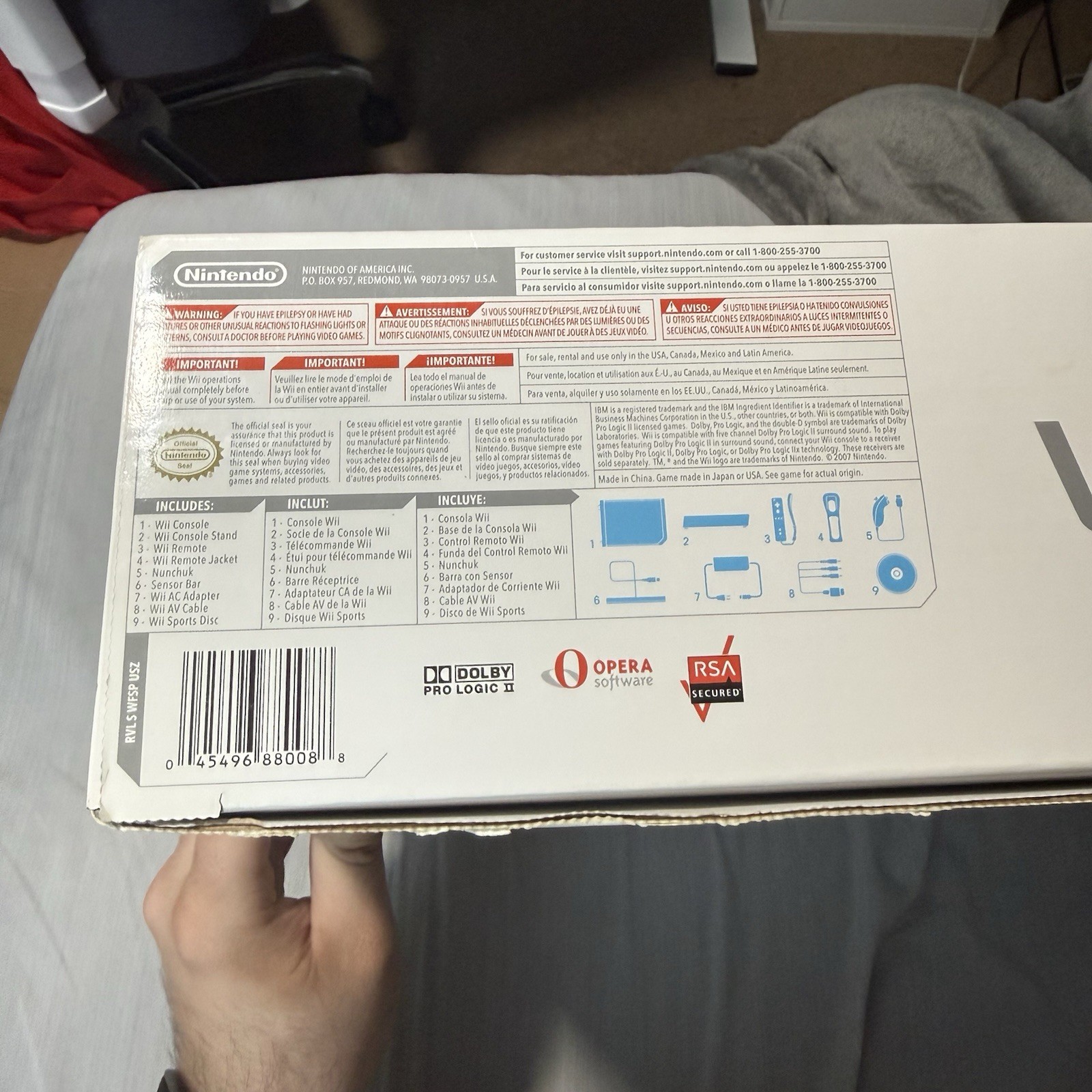 Nintendo Wii Sports White Console CIB – Manuals Cords – Tested Working – CLEAN!!