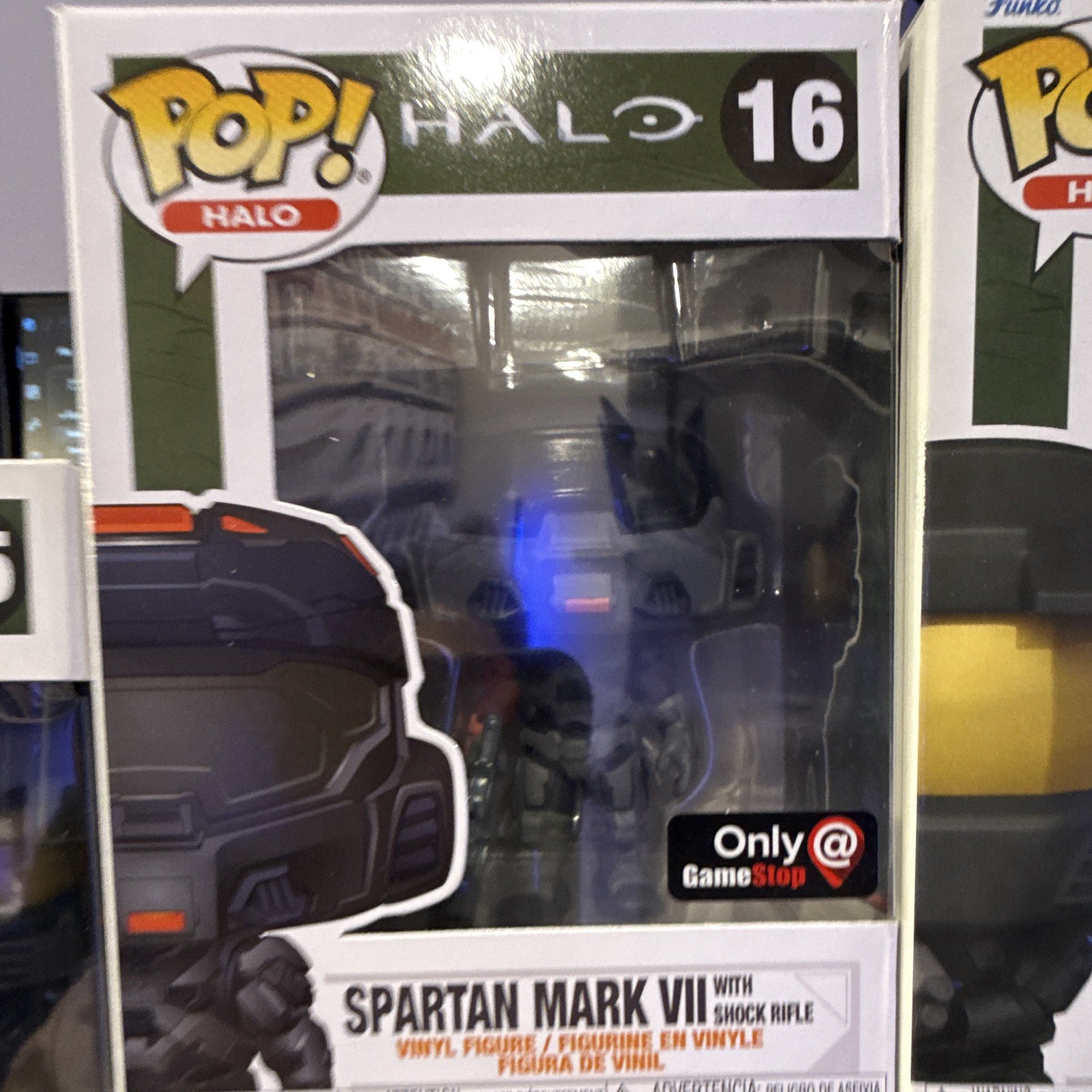 Funko Pop! Halo Vinyl Figure Lot Glows in Dark Master Chief Buck Weapon Escharum