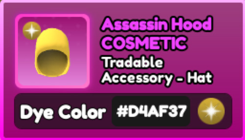 World Zero WZ – COSMETICS – #D4AF37 (GOLD) – ACCESSORY – HAT