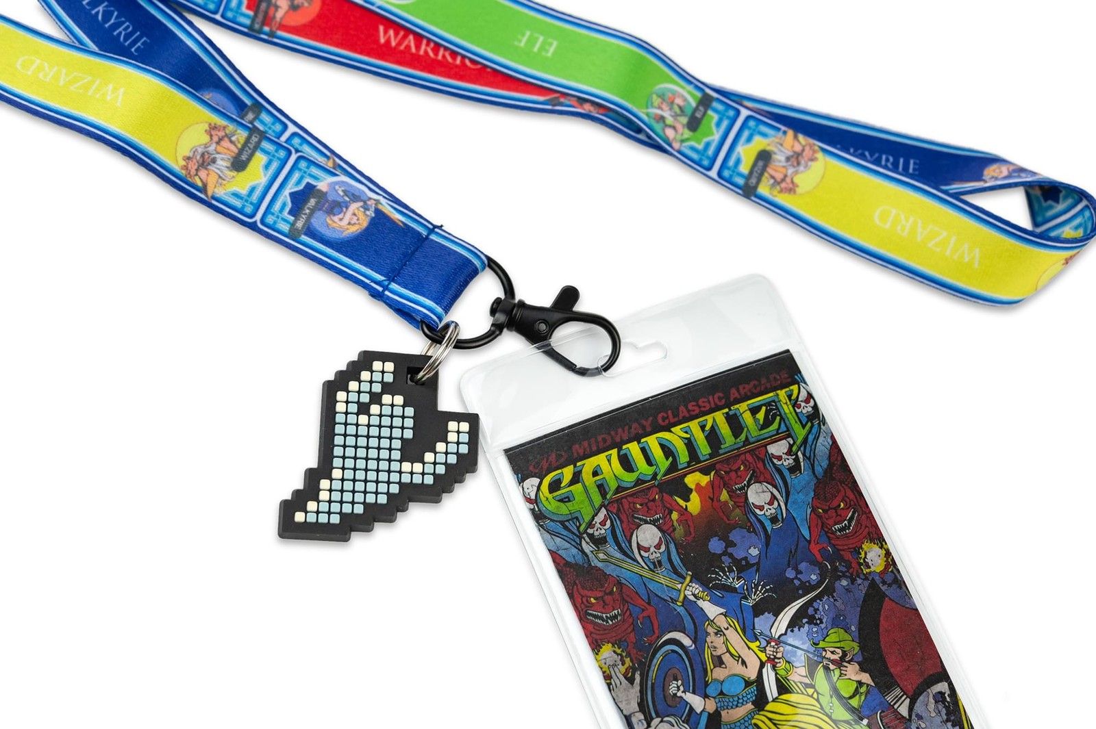 Midway Arcade Games Lanyard w/ ID Holder & Charm – Gauntlet