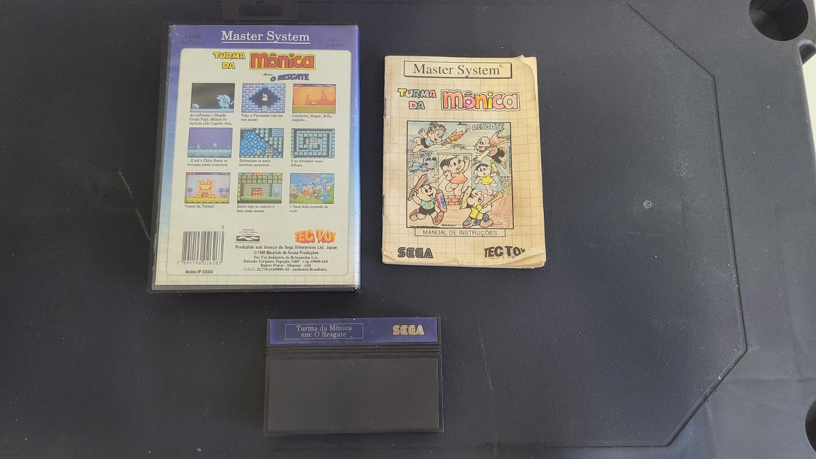 Sega Master System Monica O Resgate do Dragão Tec Toy Brazil Rare