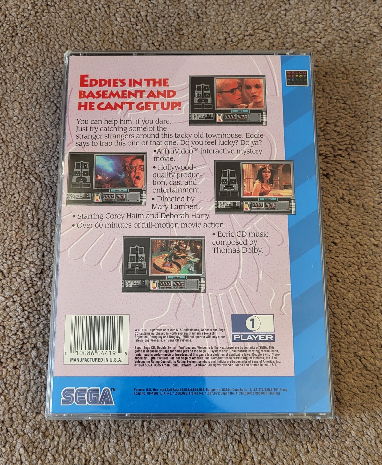 Sega CD Double Switch with Case and Manual