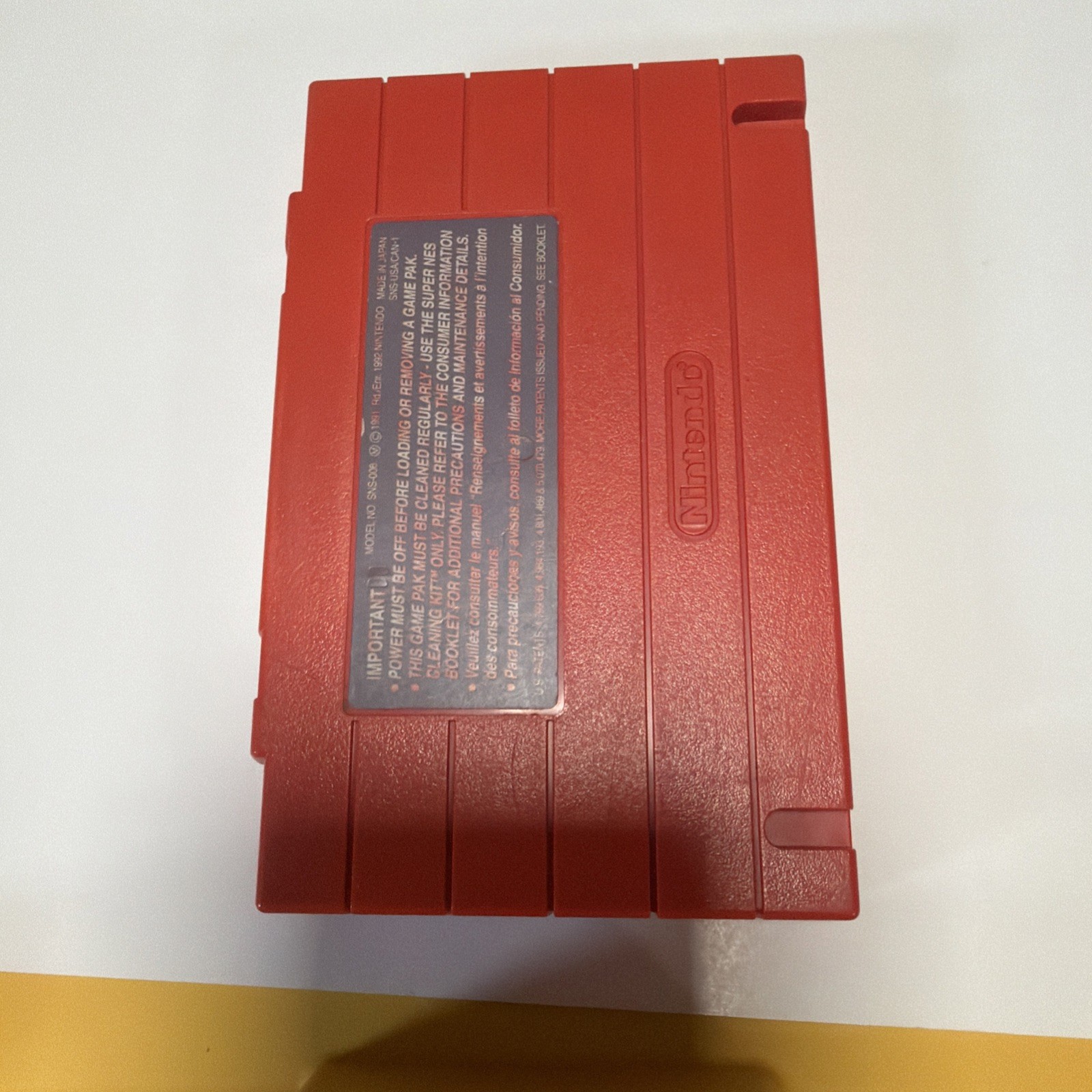 Super Nintendo SNES Maximum Carnage Spider-Man Venom Cartridge NOT TESTED USED