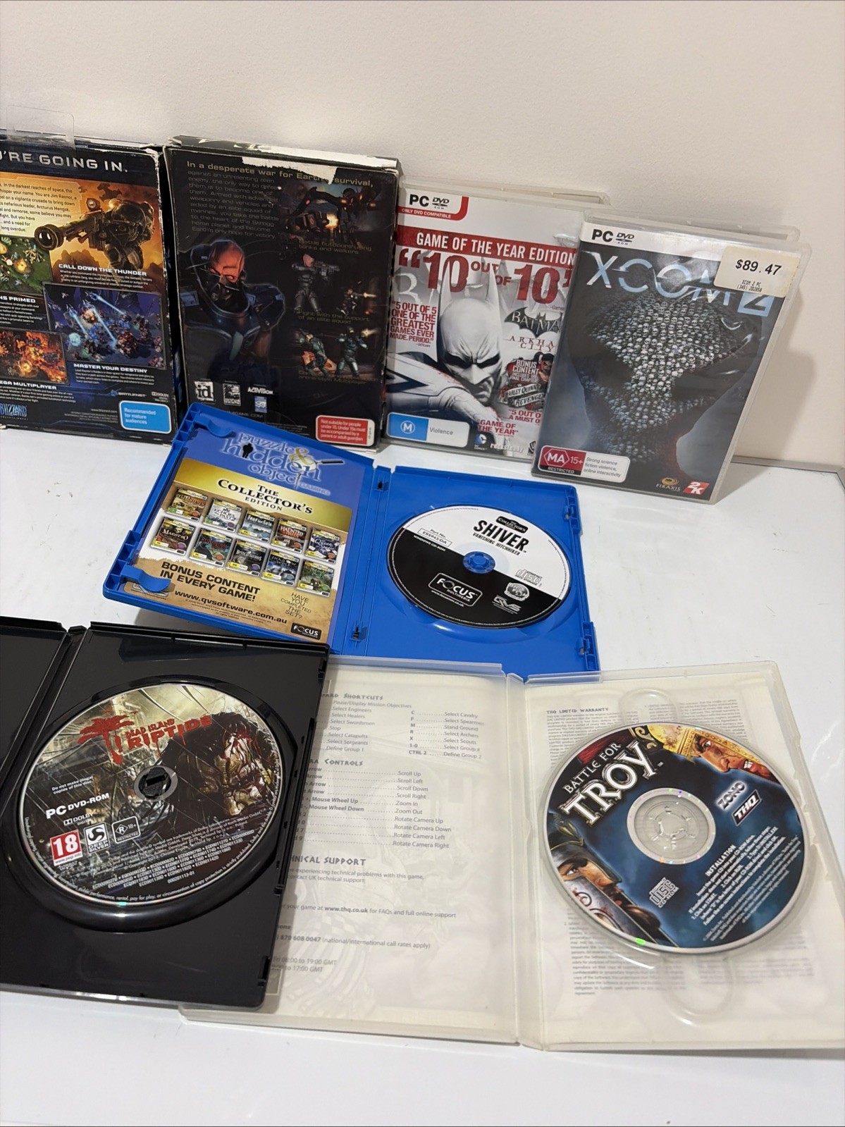 PC CD-Rom Game Bundle – 7 x Fans Toal – Rated M, MA15+ & R18+ – Some Manuals