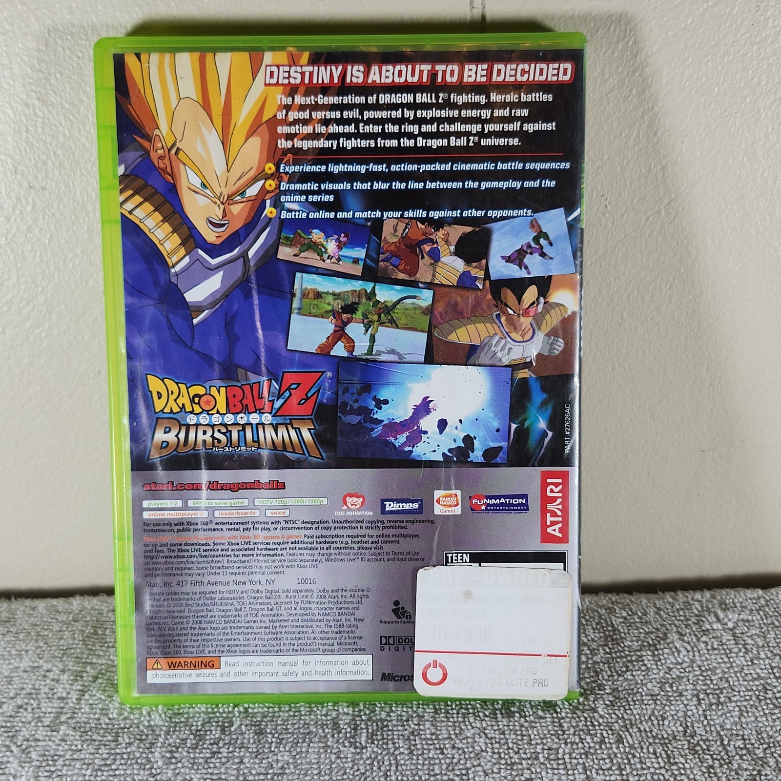 Dragon Ball Z: Budokai HD Collection -Xbox 360 (2012) ***READ***