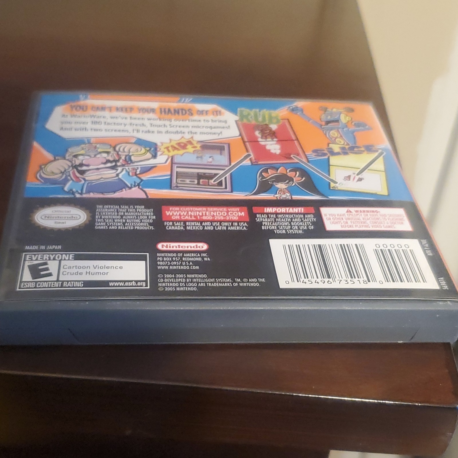 Nintendo WarioWare: Touched! Nintendo DS NTSC-U/C 2005 E Manual Included