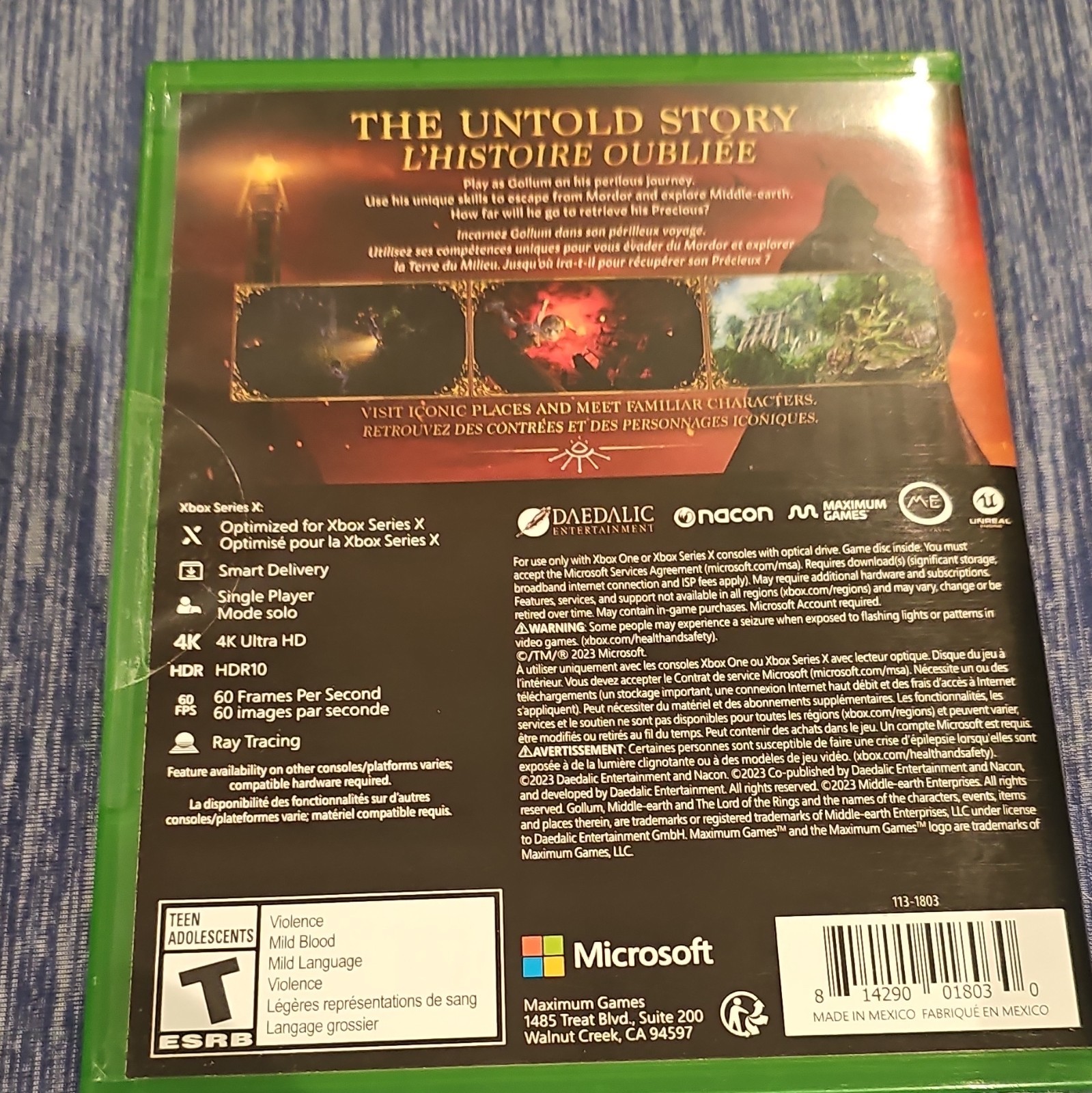 Daedalic Entertainment The Lord of the Rings: Gollum Xbox Series X One Action T…