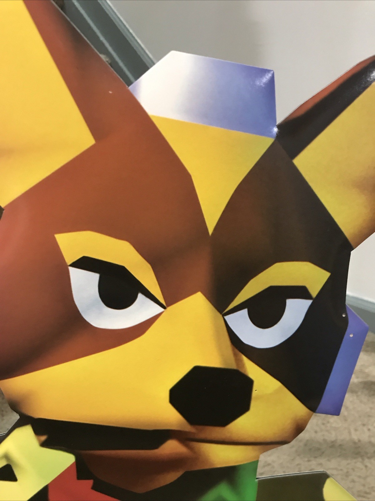 Nintendo 64 Star fox Starfox N64 Cut Out Standee Store Display Launch Promo