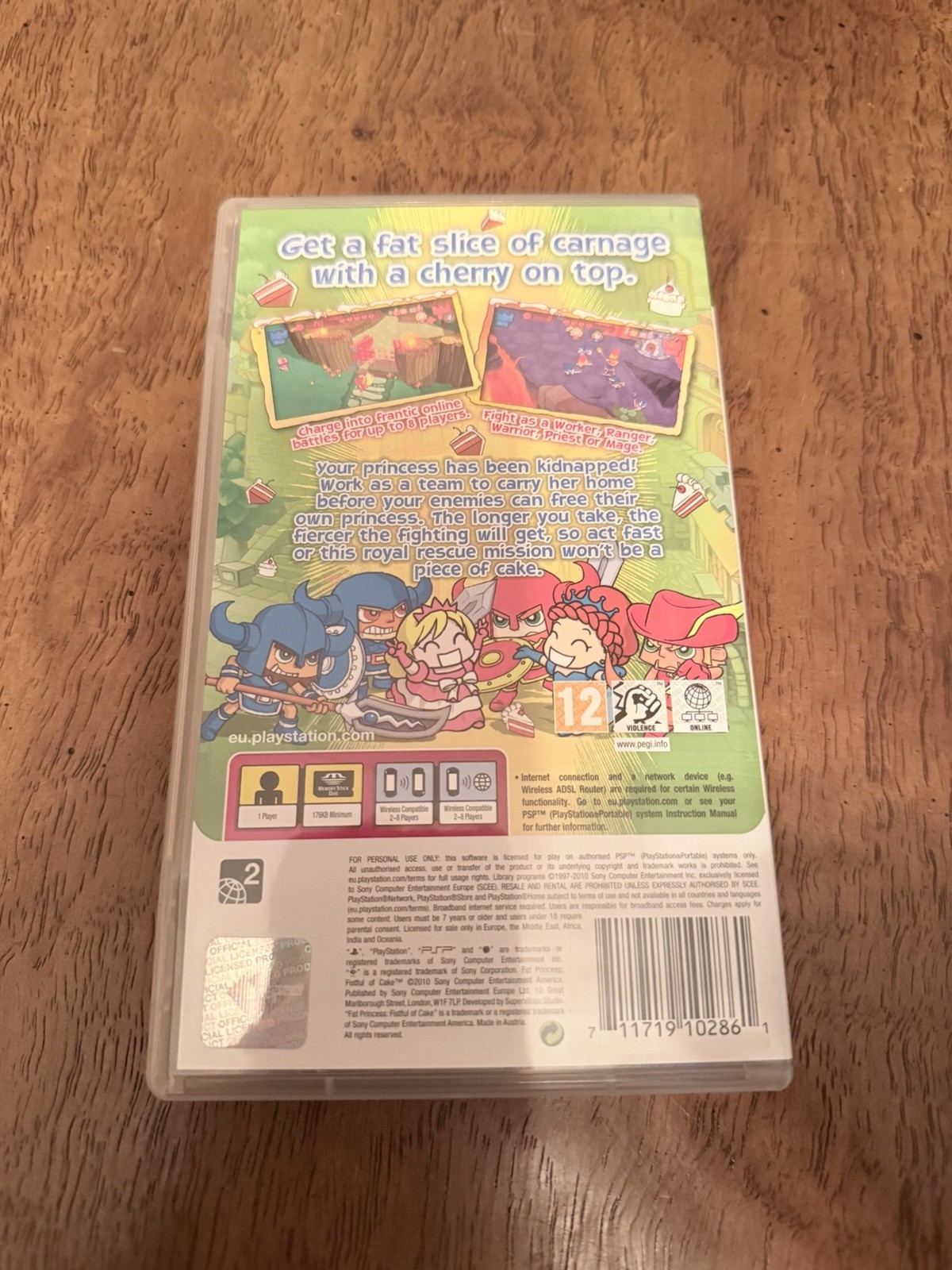 Fat Princess: Fistful of Cake (Sony PSP, 2010) CIB Complete European PAL PEGI 12