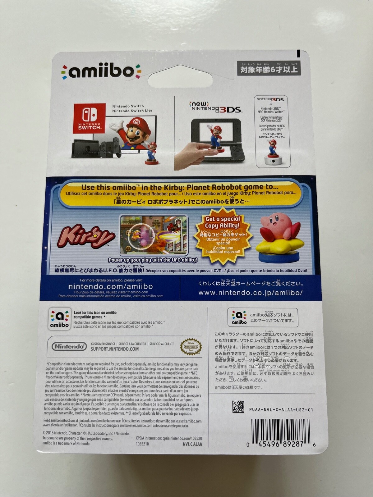 Kirby Amiibo Nintendo Amiibo Kirby Series WiiU 3DS Switch New Factory Sealed OOP