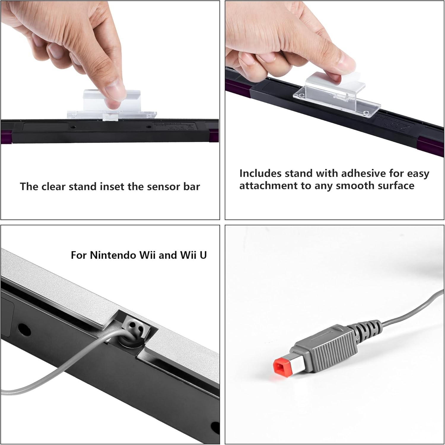 Wii Sensor Bar & HDMI Converter Adapter with HDMI Cable for Nintendo Wii