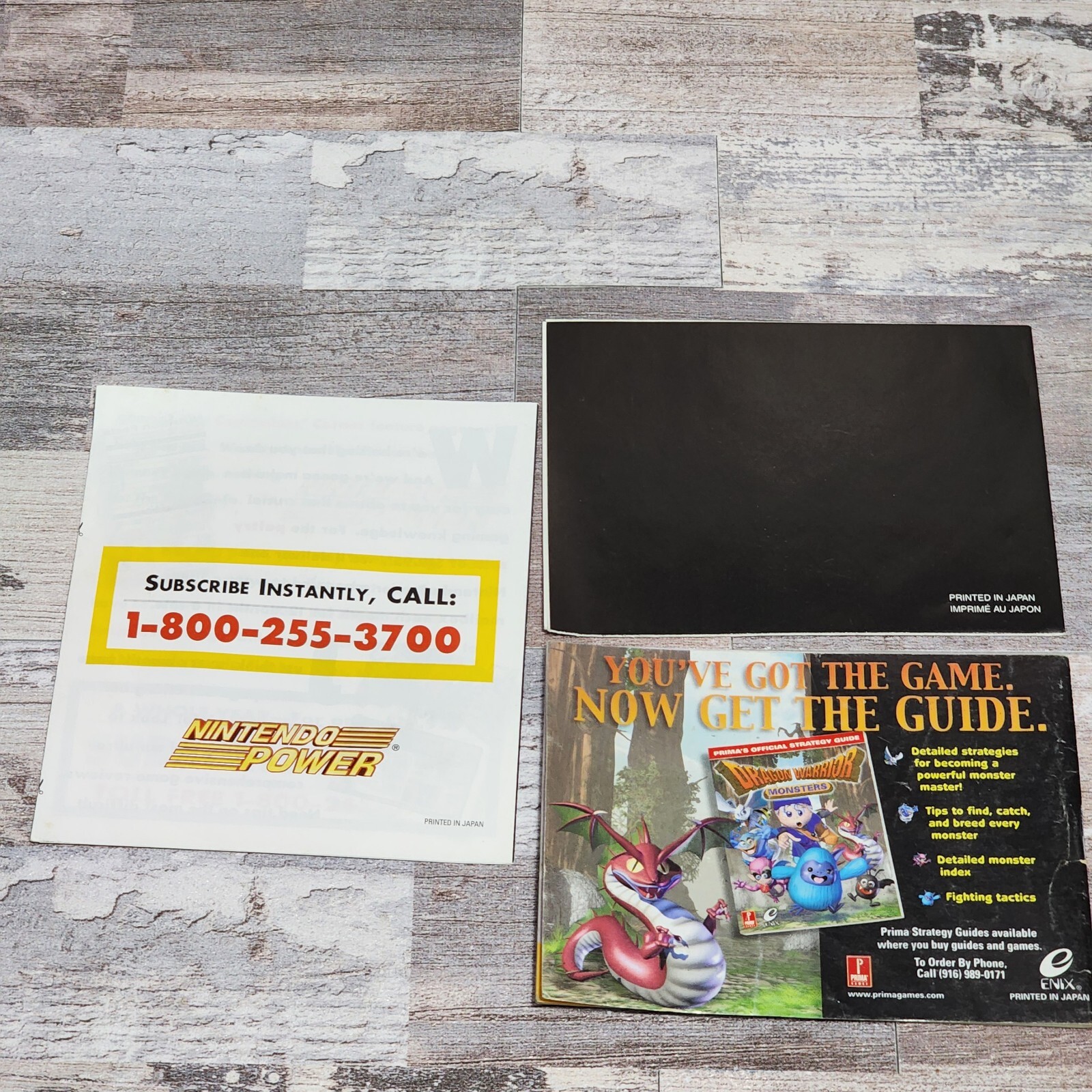 Dragon Warrior Monsters (Game Boy Color, 2000) Box & Manual Only *NO GAME*