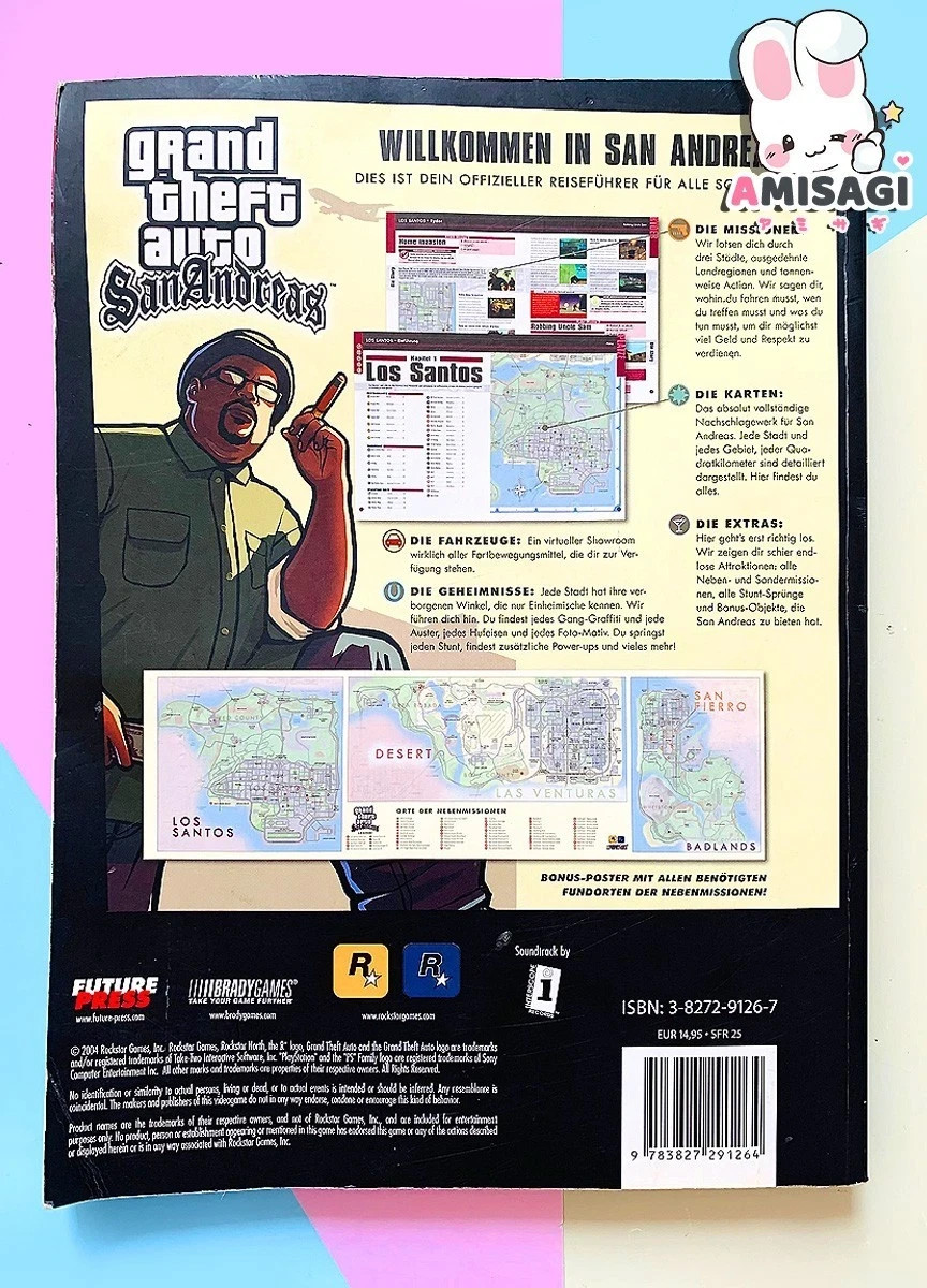 Grand Theft Auto San Andreas – Official Guide Book German | Acceptable