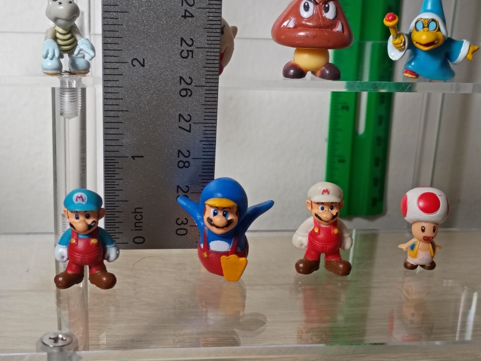 12-PK SUPER MARIO MicroLand 1″ Jakks Nintendo Boo Morton Yoshi Kamek Penguin LOT