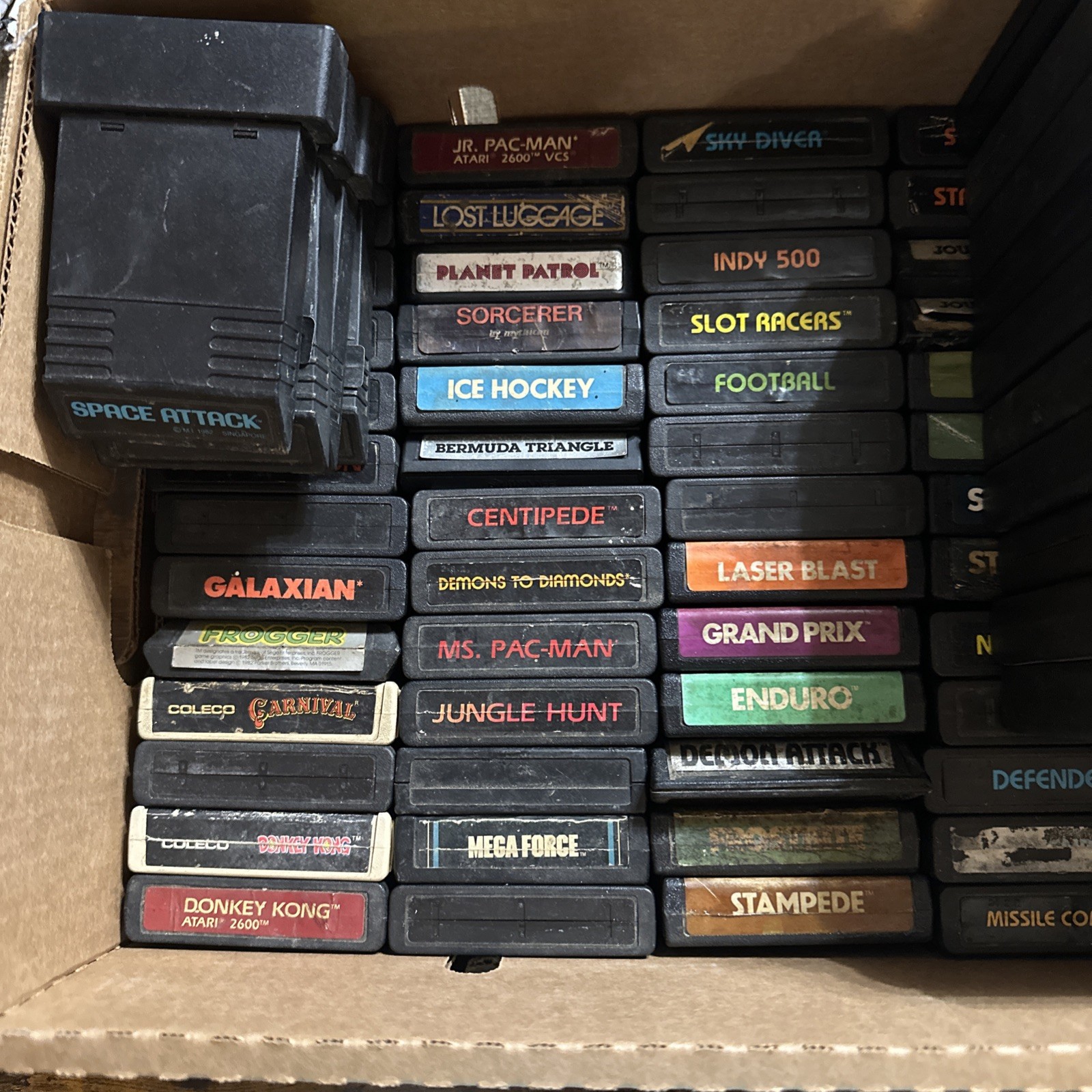 Vintage Atari Game Lot 92 Games Atari 2600 400 800 Activision CBS Untested