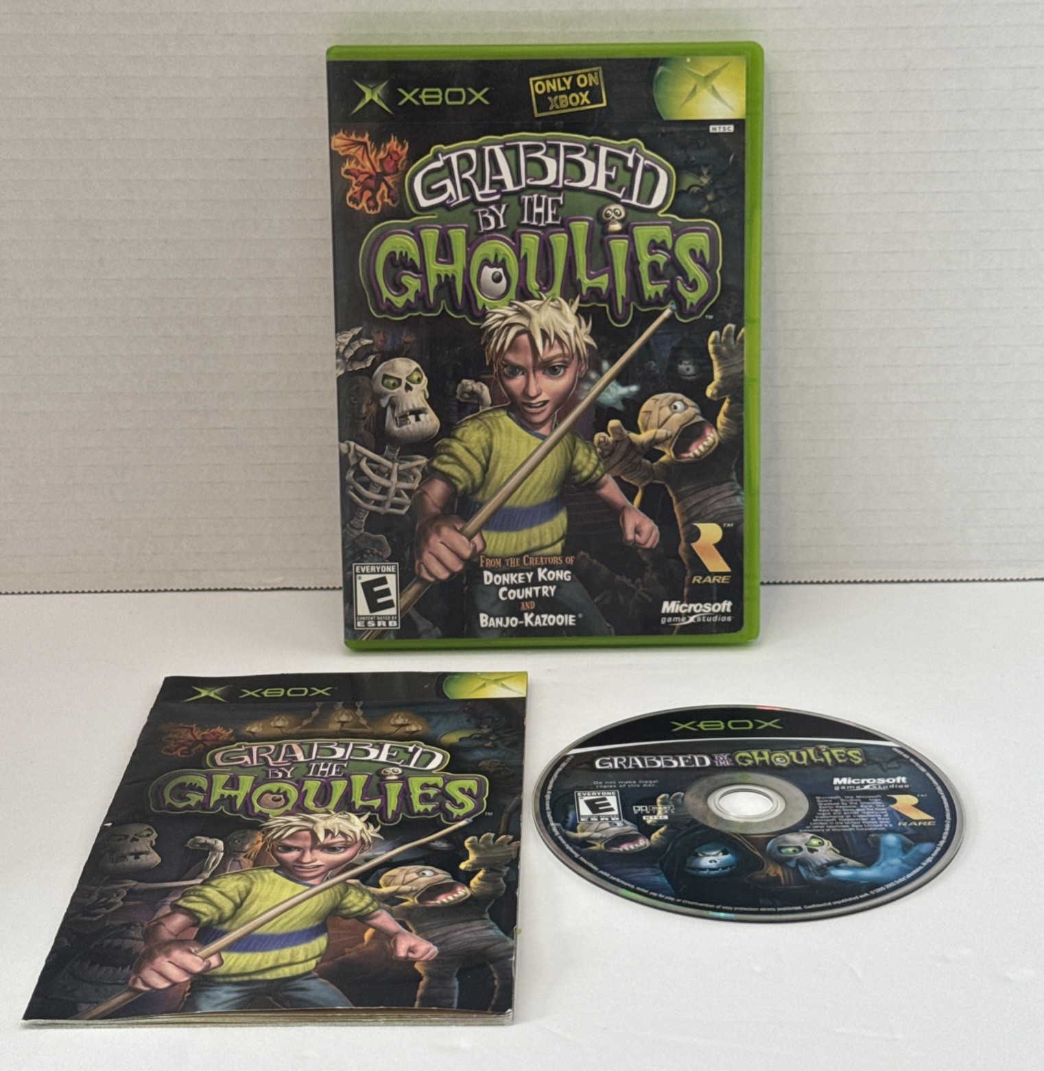 Grabbed by the Ghoulies (Microsoft Xbox, 2003) CIB Complete w/ Manual