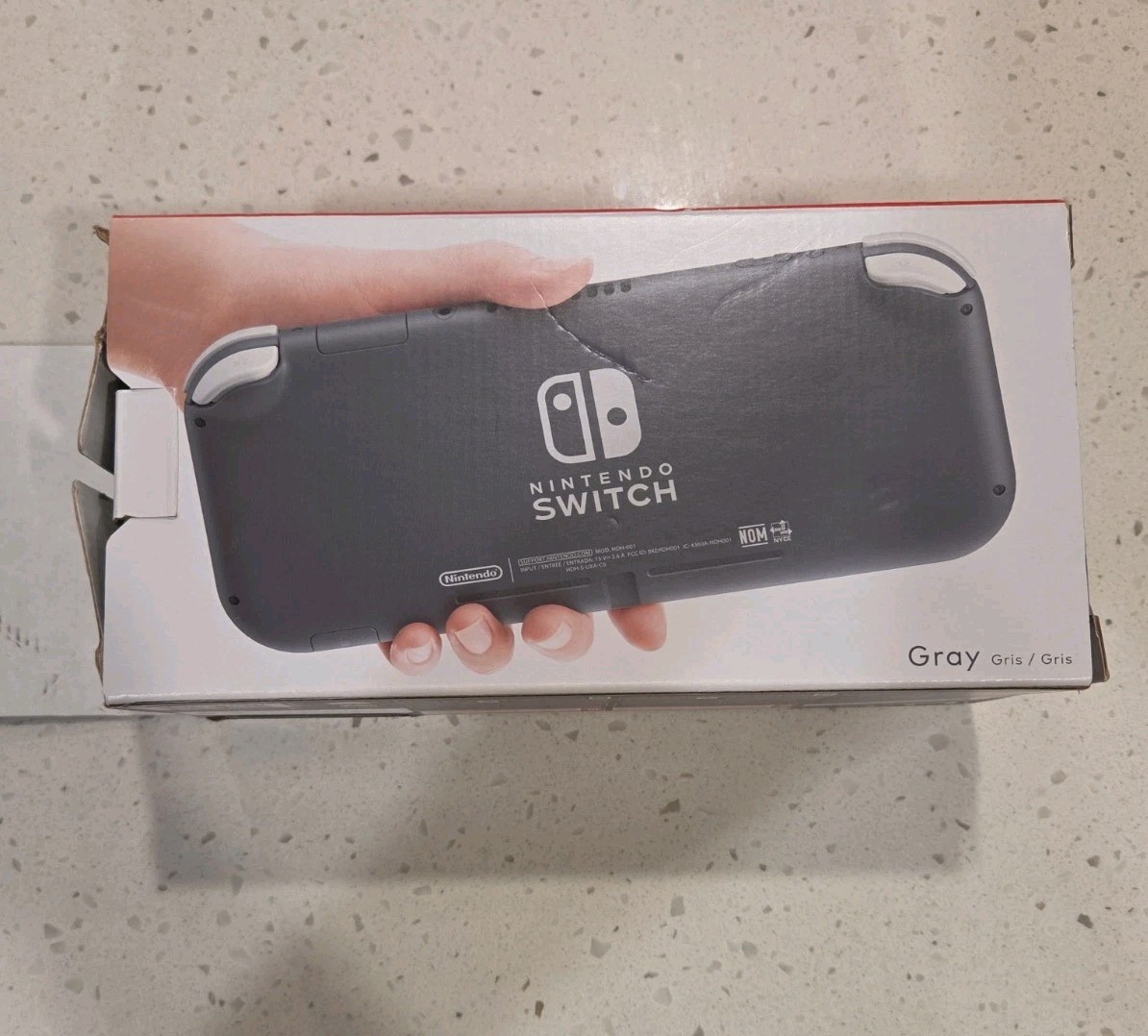 Nintendo Switch Lite Gray Handheld Console 32GB w/ Charger, Box, & Case