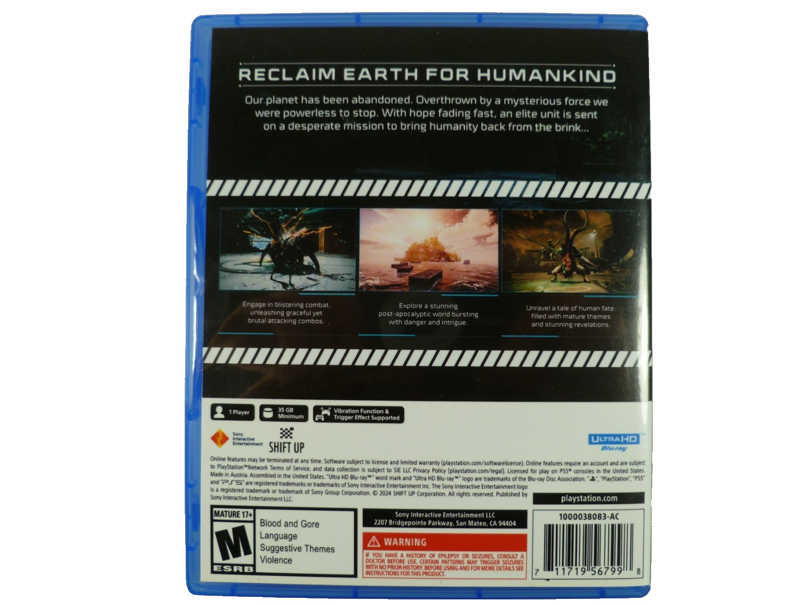 Replacement Box Case Only for Stellar Blade PlayStation 5 PS5 AUTHENTIC
