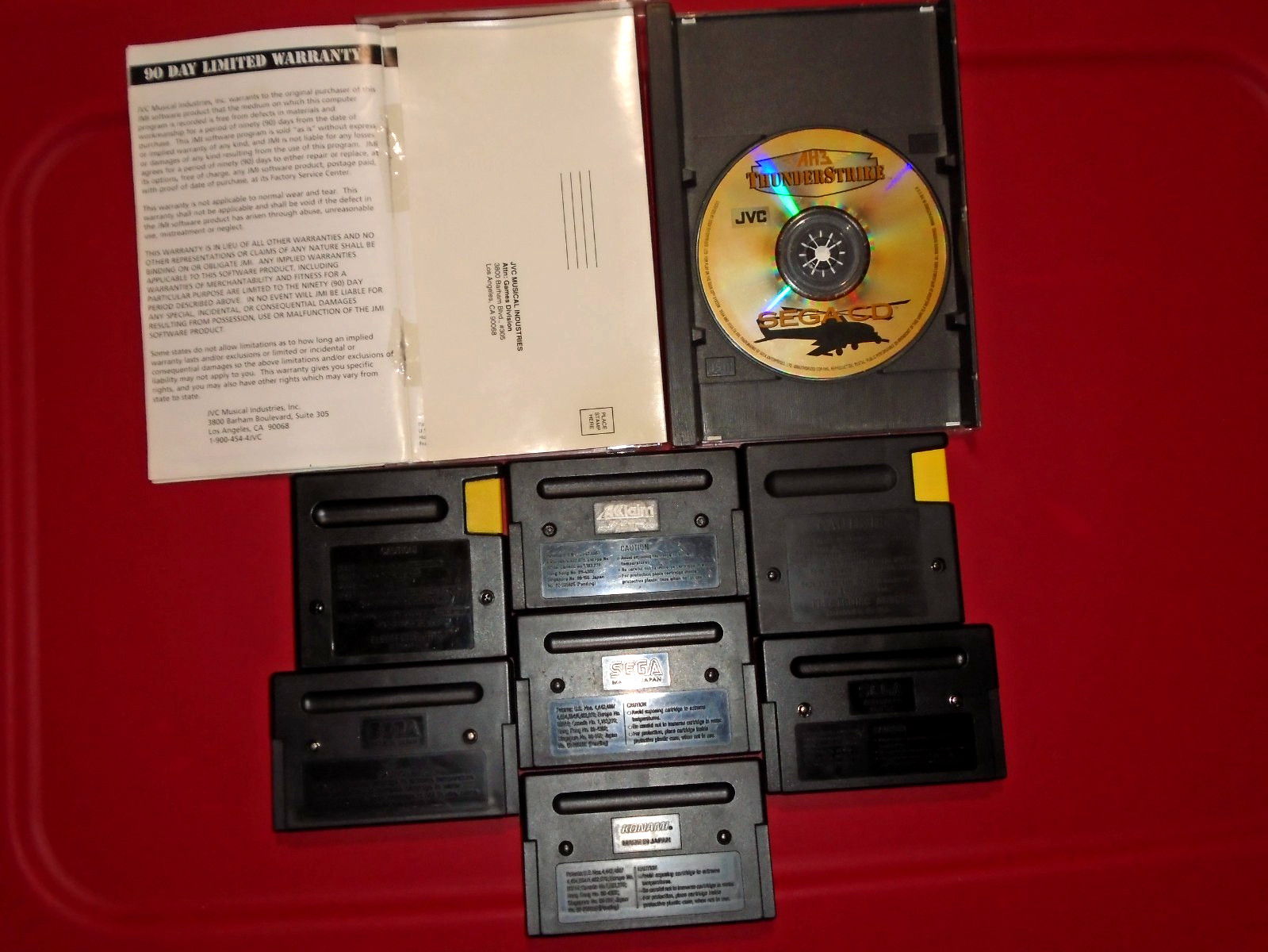 Sega CD Model 2 (MK-4102A) Genesis Model 1 (1601) 2AC 2Controllers 10Games AV RF
