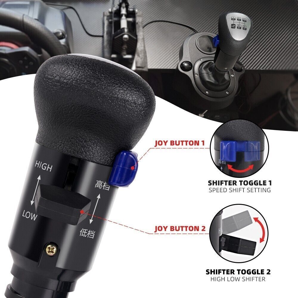 USB Gear Shift Shifter Knob ATS ETS2 For Logitech G25 G27 G29 G920 PC SIM Racing