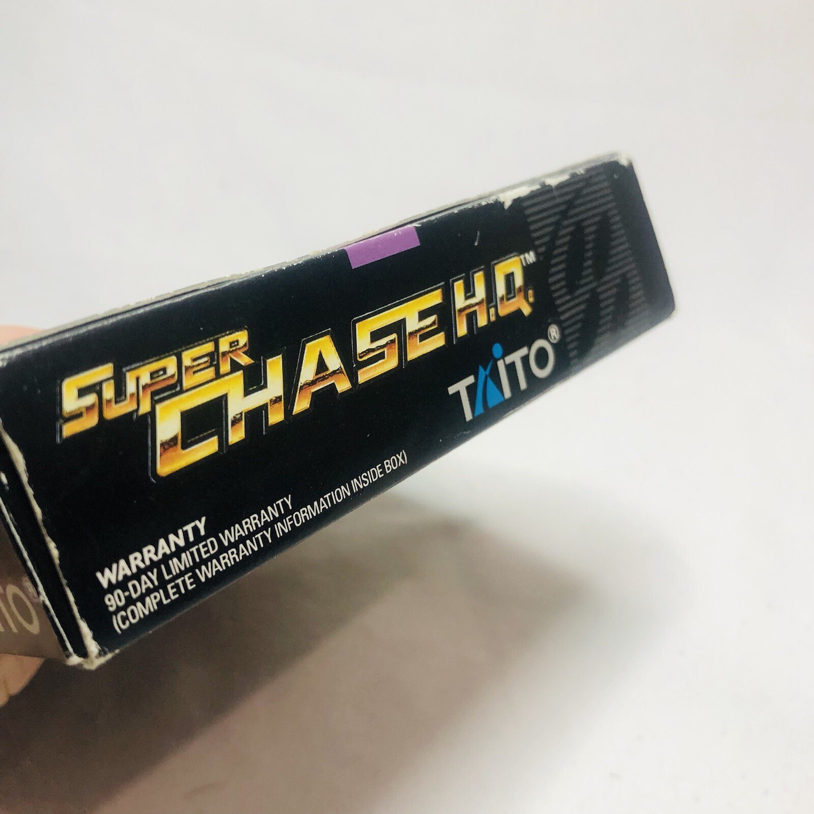 Super Chase HQ H.Q. Nintendo SNES Complete CIB Rare Cart Box + Manuals