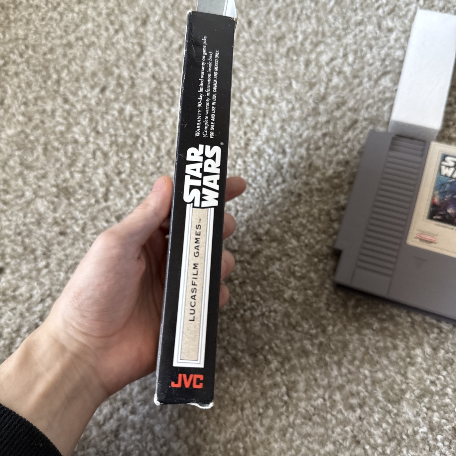 oval seal Star Wars complete in box nintendo nes