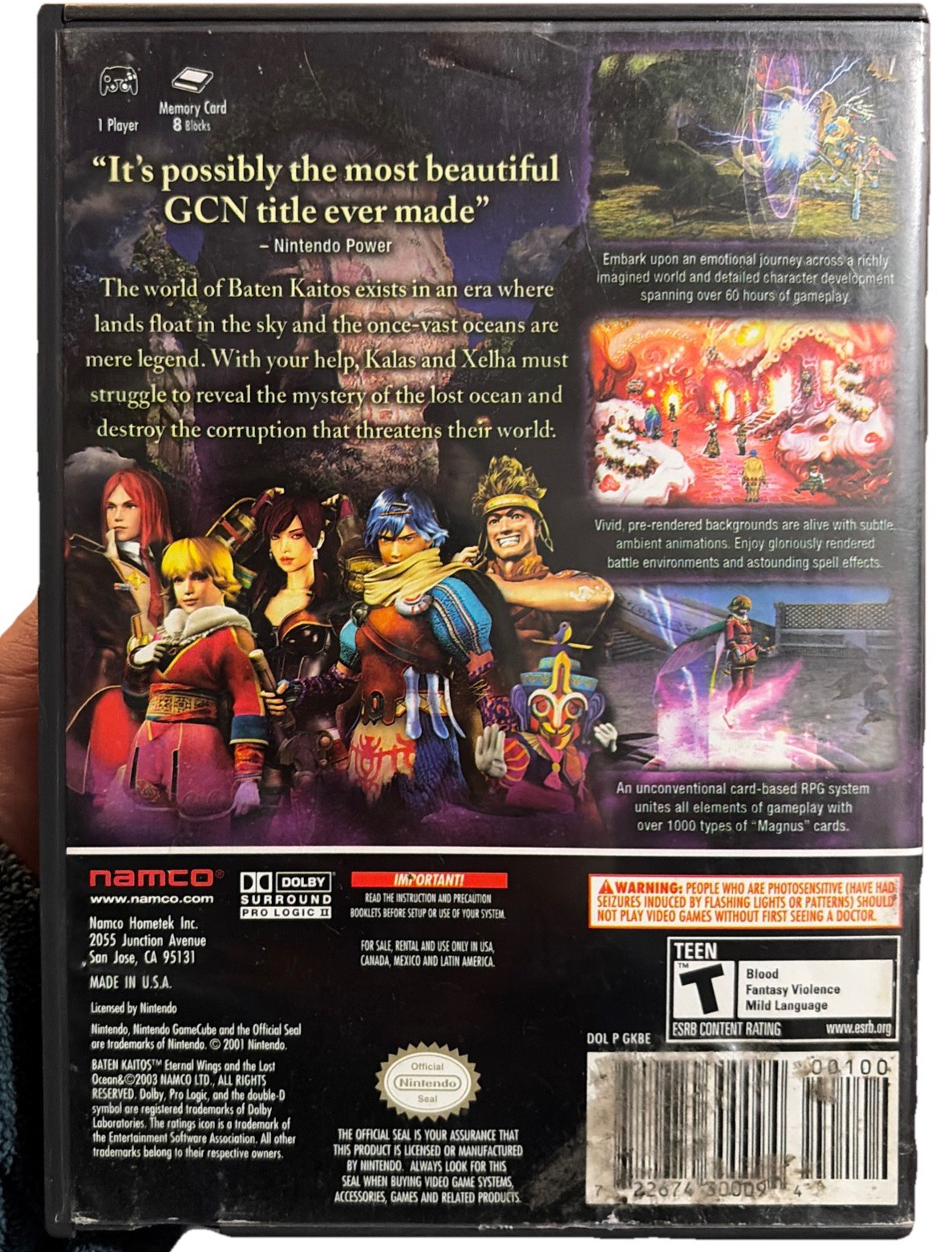Baten Kaitos Nintendo GameCube In Box Rare Tested Works Video Game