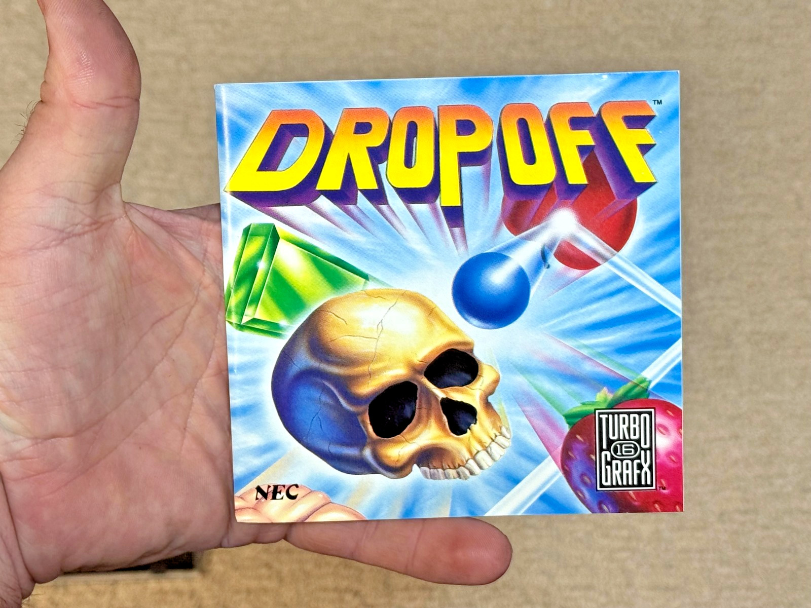 Drop Off (NEC Turbografx 16) Complete Game – Manual & Sleeve – HuCard