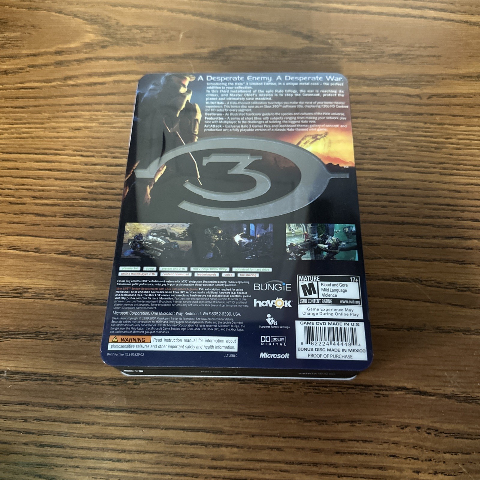 Halo 3 Collector’s Edition (Microsoft Xbox 360, 2007) – CIB