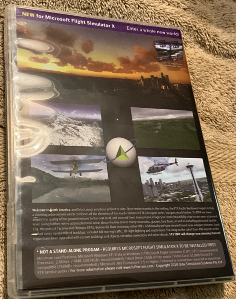 ORBX FTX USA CANADA PACIFIC NORTHWEST Pc Add-On Microsoft Flight Simulator X