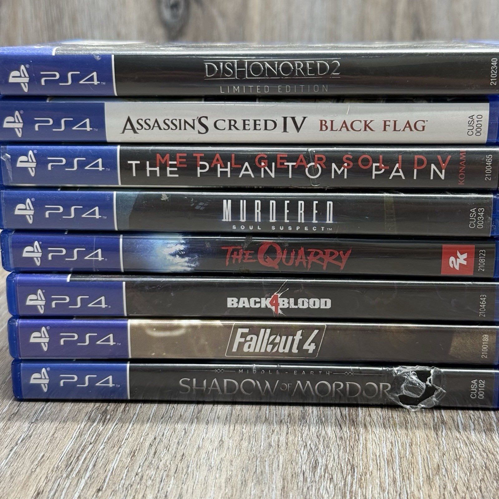 Sony PlayStation 4 PS4 500GB Black Console Bundle 20 Games 2x Controllers HDMI