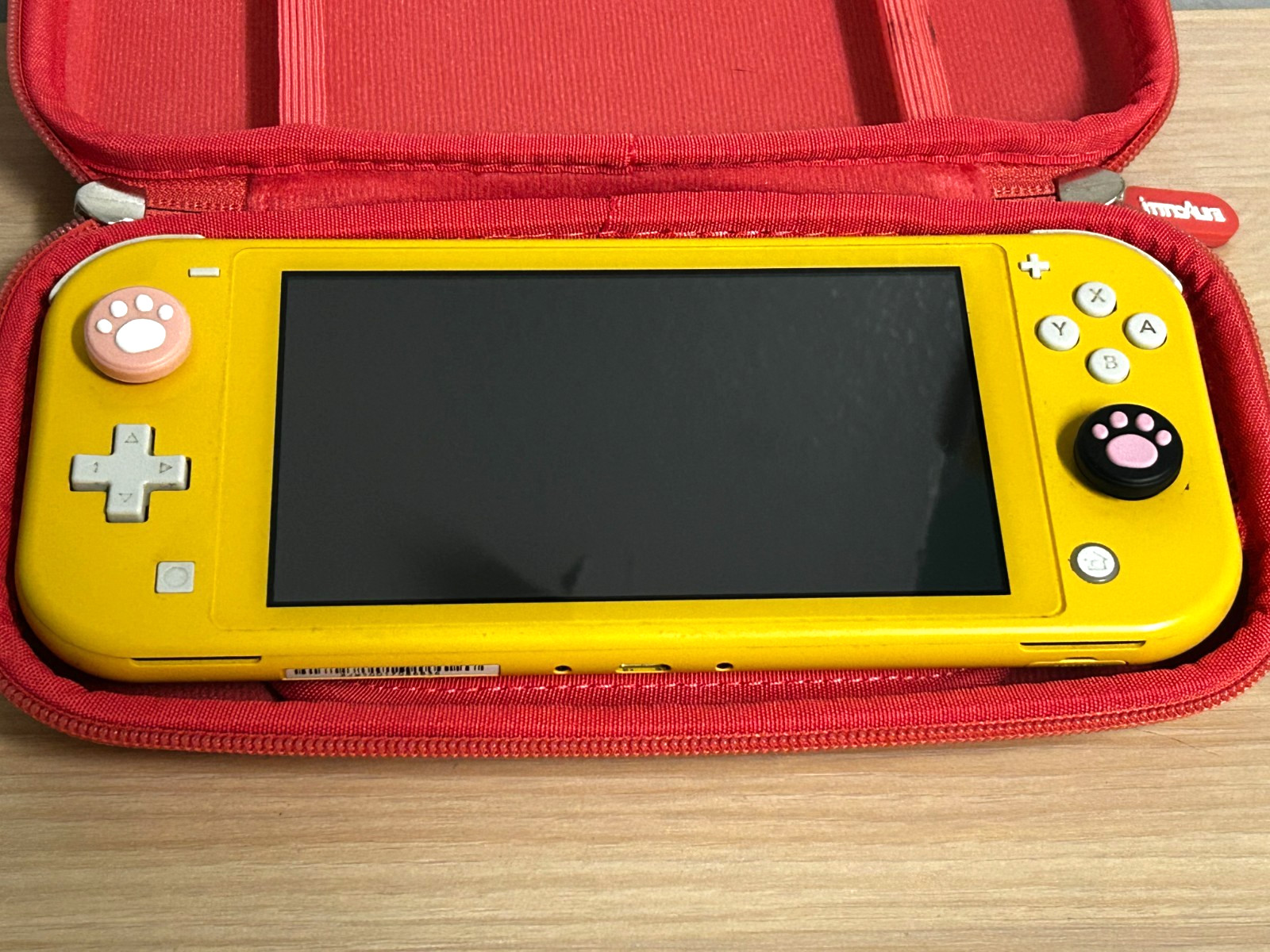 Nintendo Switch Lite Yellow Handheld Console 32GB Custom Sticks OEM Charger