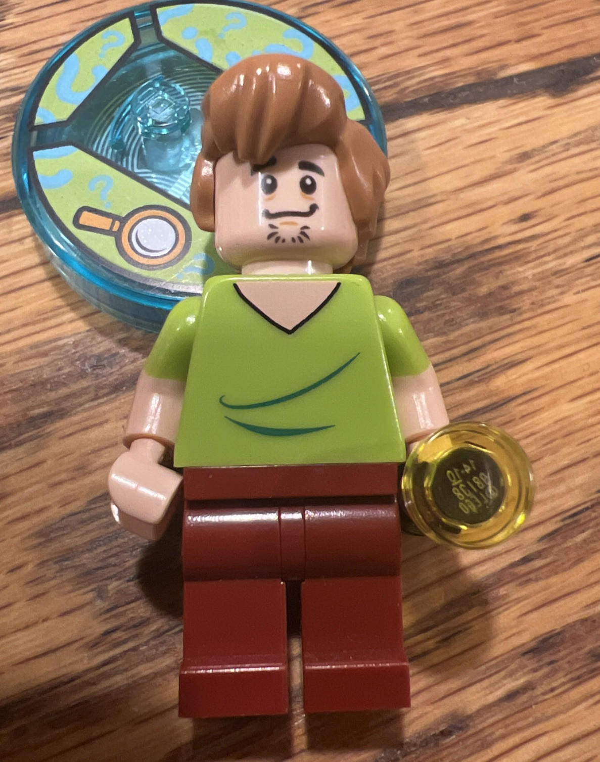 Lego Dimensions Scooby Doo Shaggy Figure And Tag Base/disc With Flashlite