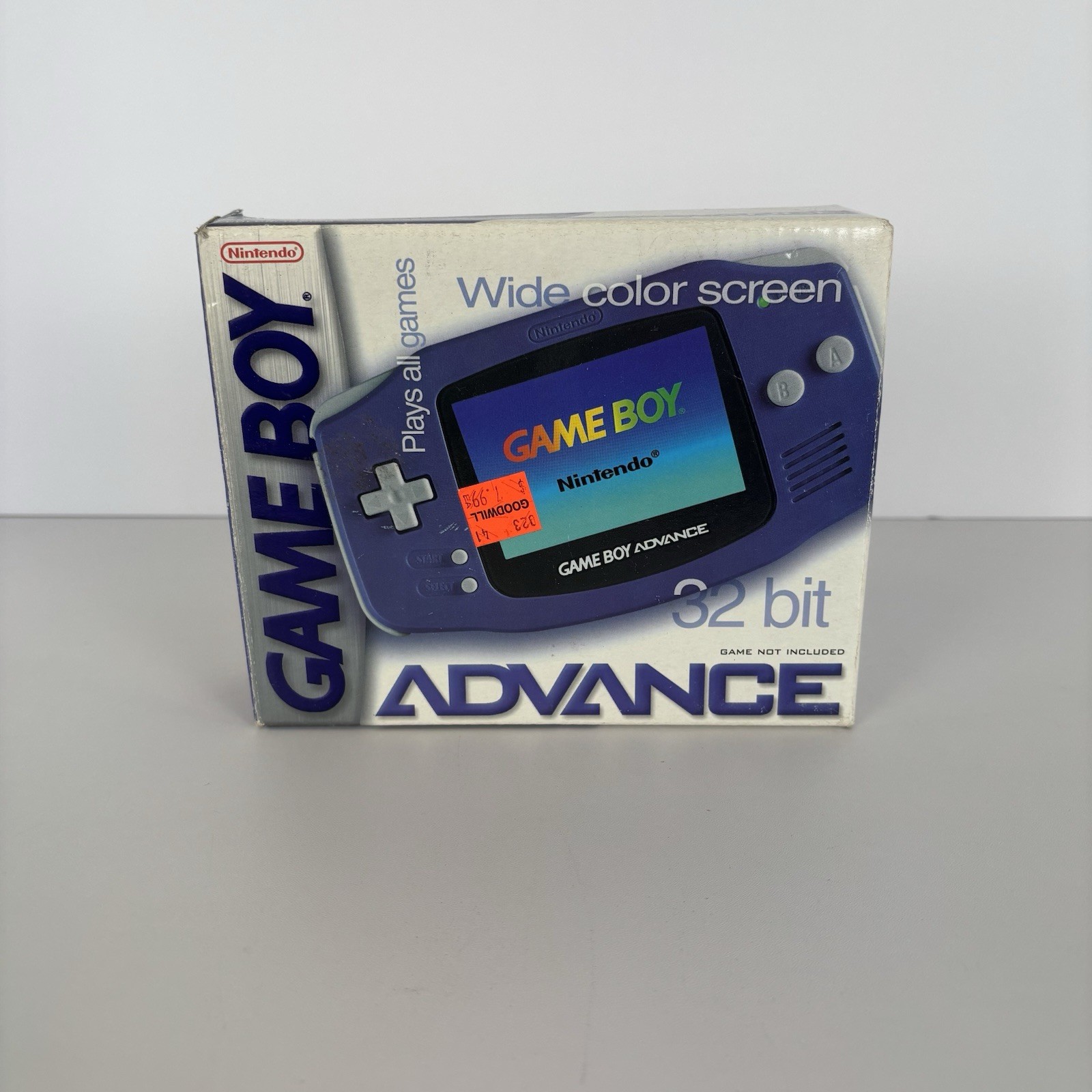 Gameboy Advance Purple Glacier BOX ONLY Authentic Nintendo