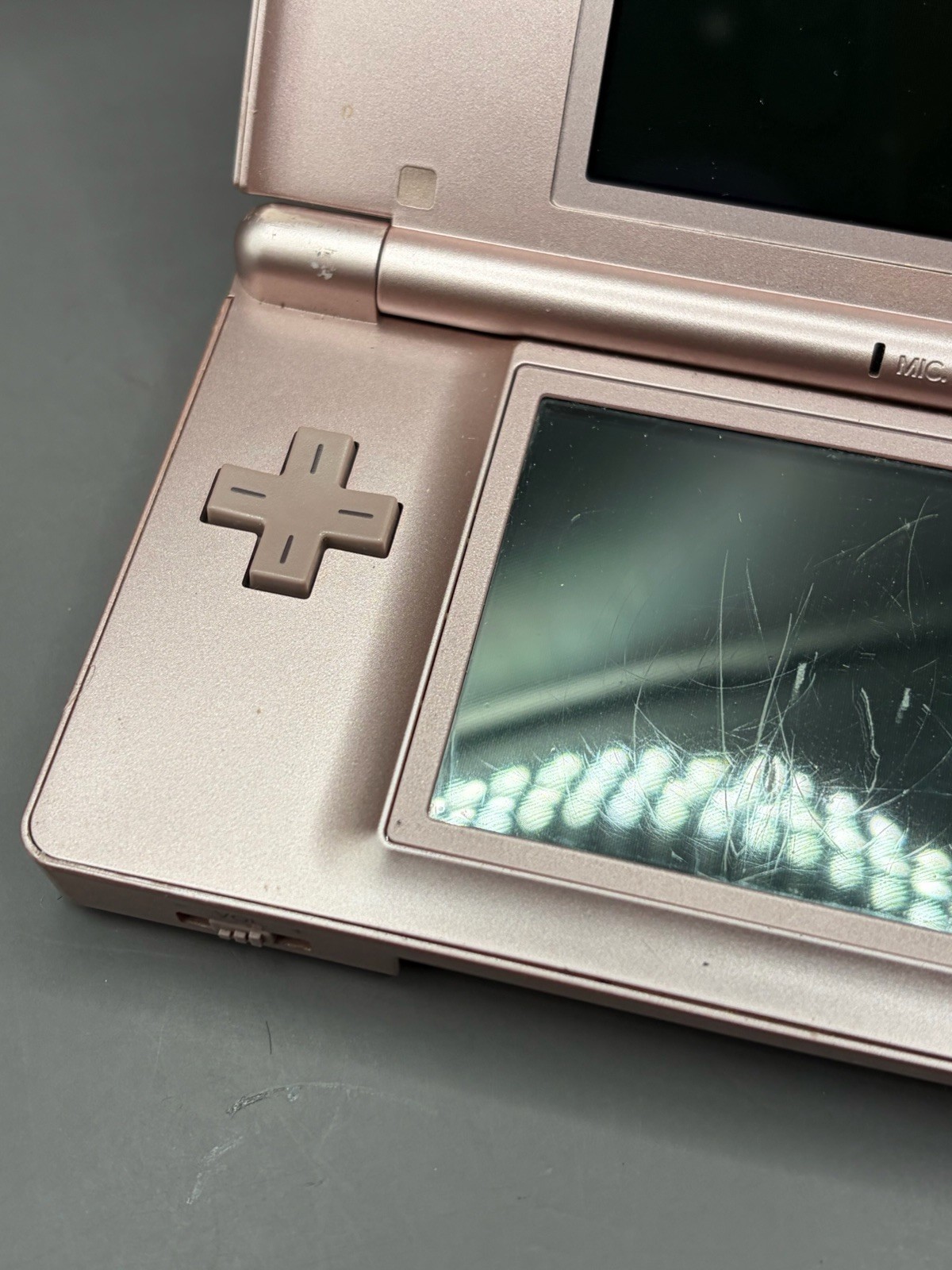 Nintendo DS Lite Metallic Rose Pink Handheld Video Game Console Only With Stylus