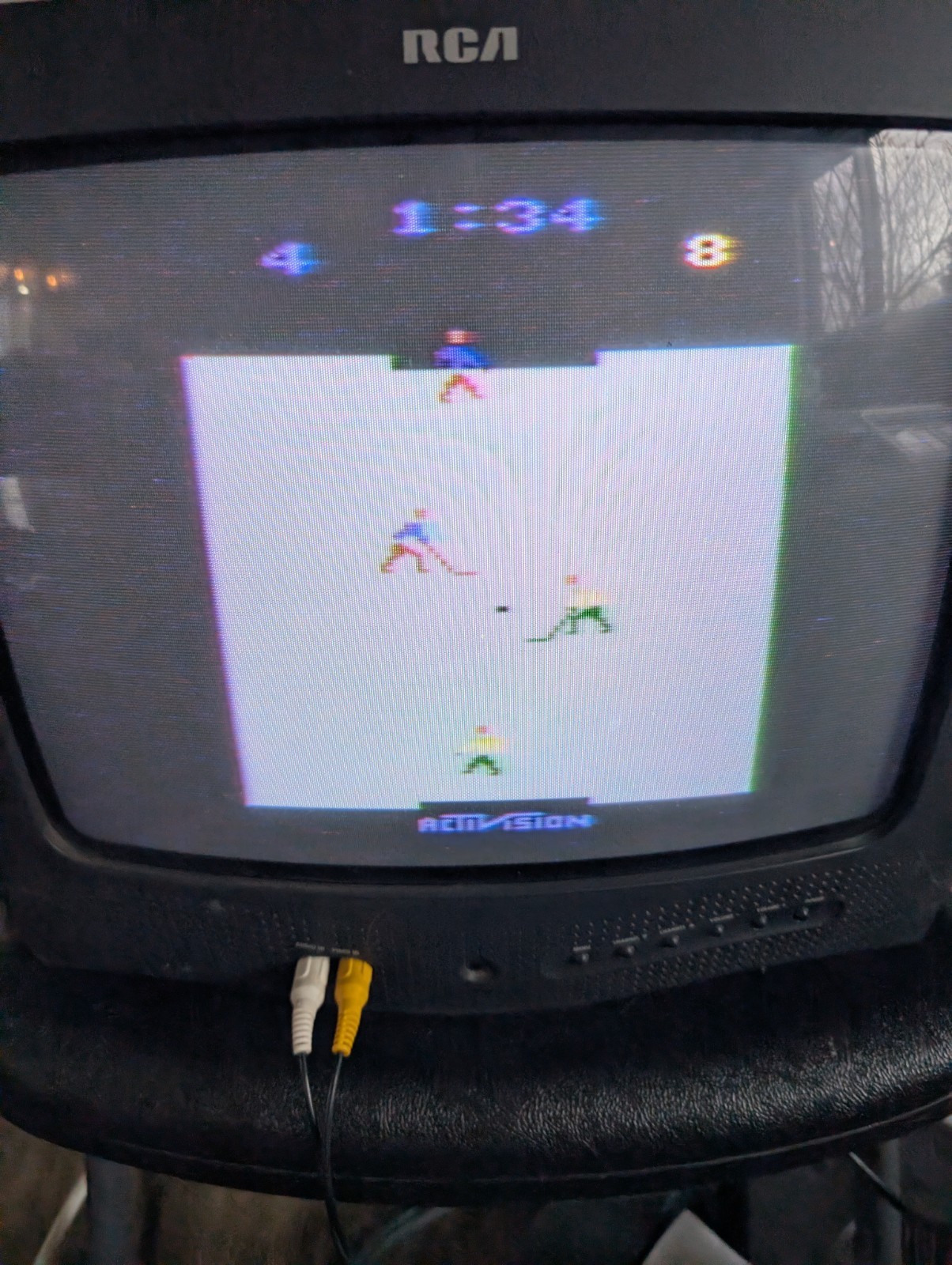 Atari 2600 Ice Hockey (1981) W/ Manual? Tested & Working! Free Shipping!