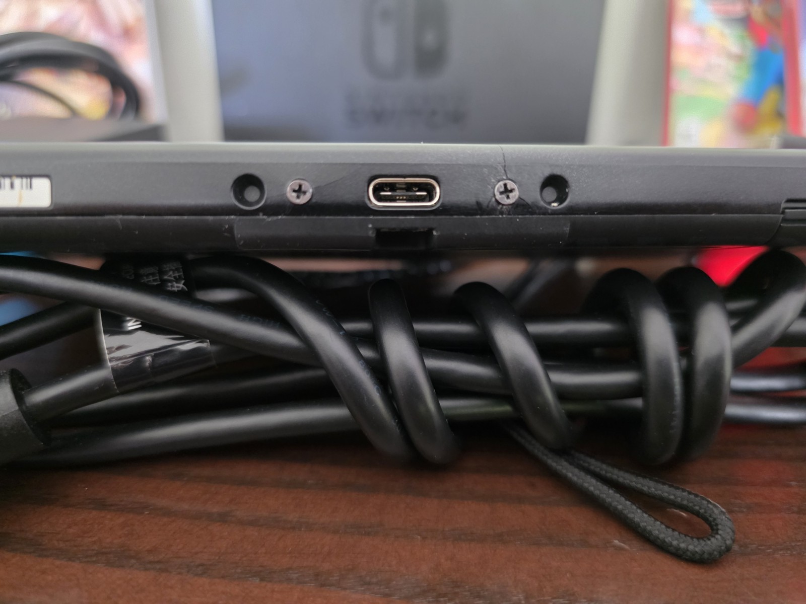 Nintendo Switch Console HAC-001 Bundle Blue Red Joy-Cons Bundle Charger 3 Games
