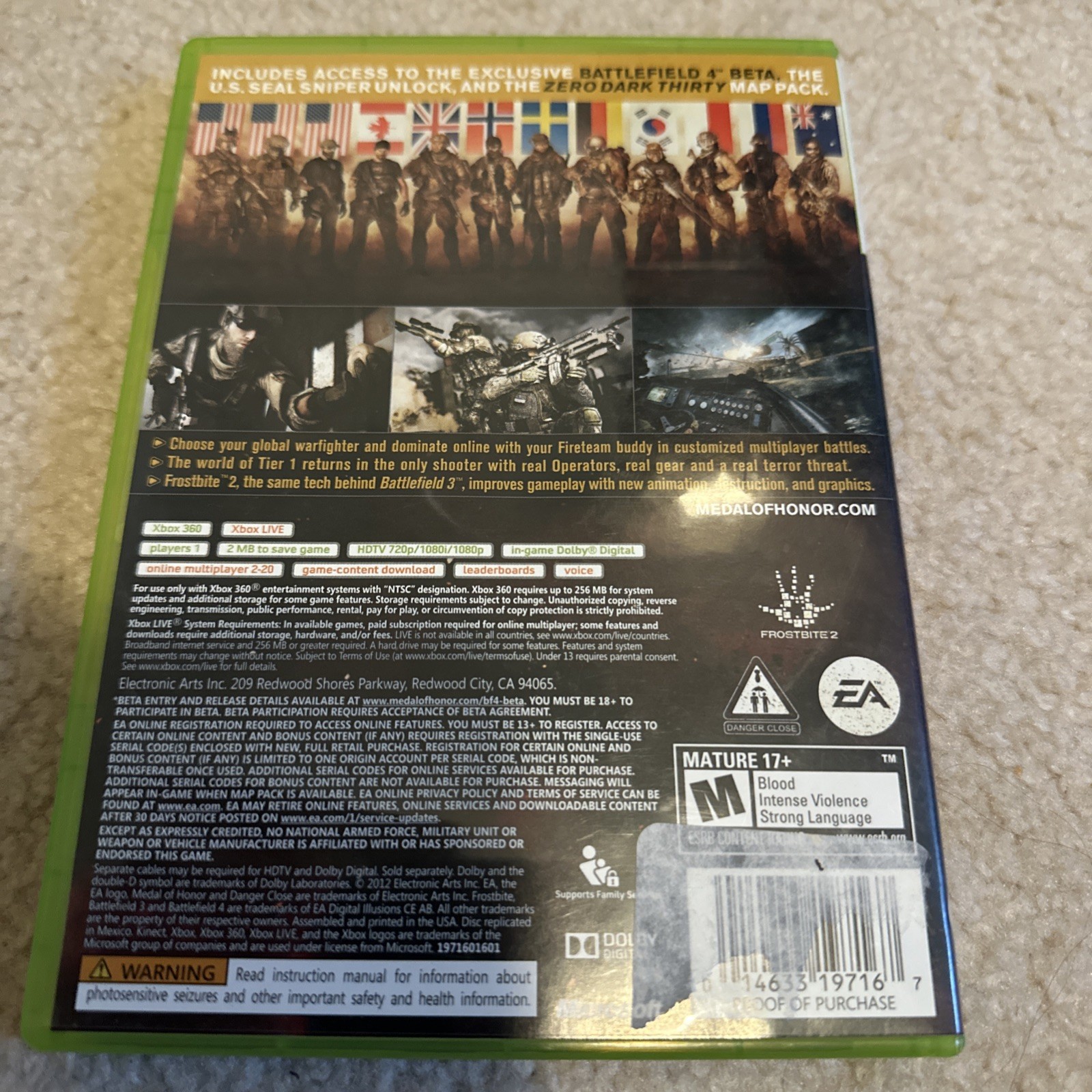 Medal of Honor War Fighter – Microsoft Xbox 360 CIB Tested
