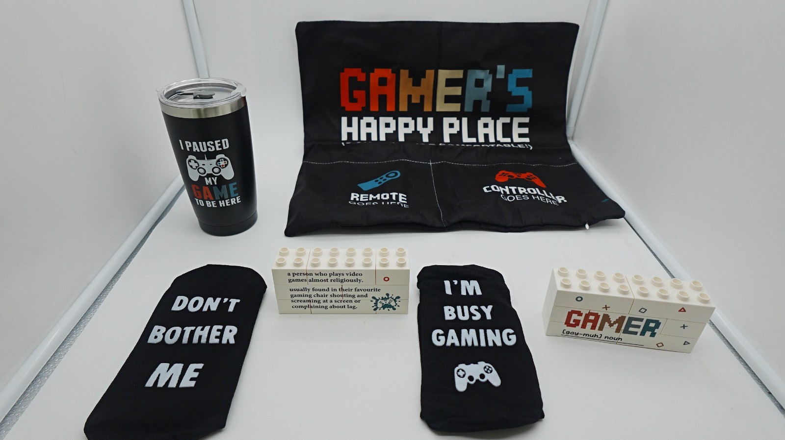 Gamer’s Happy Place Room Gaming Accessories Birthday Gift Set for Teen Boys