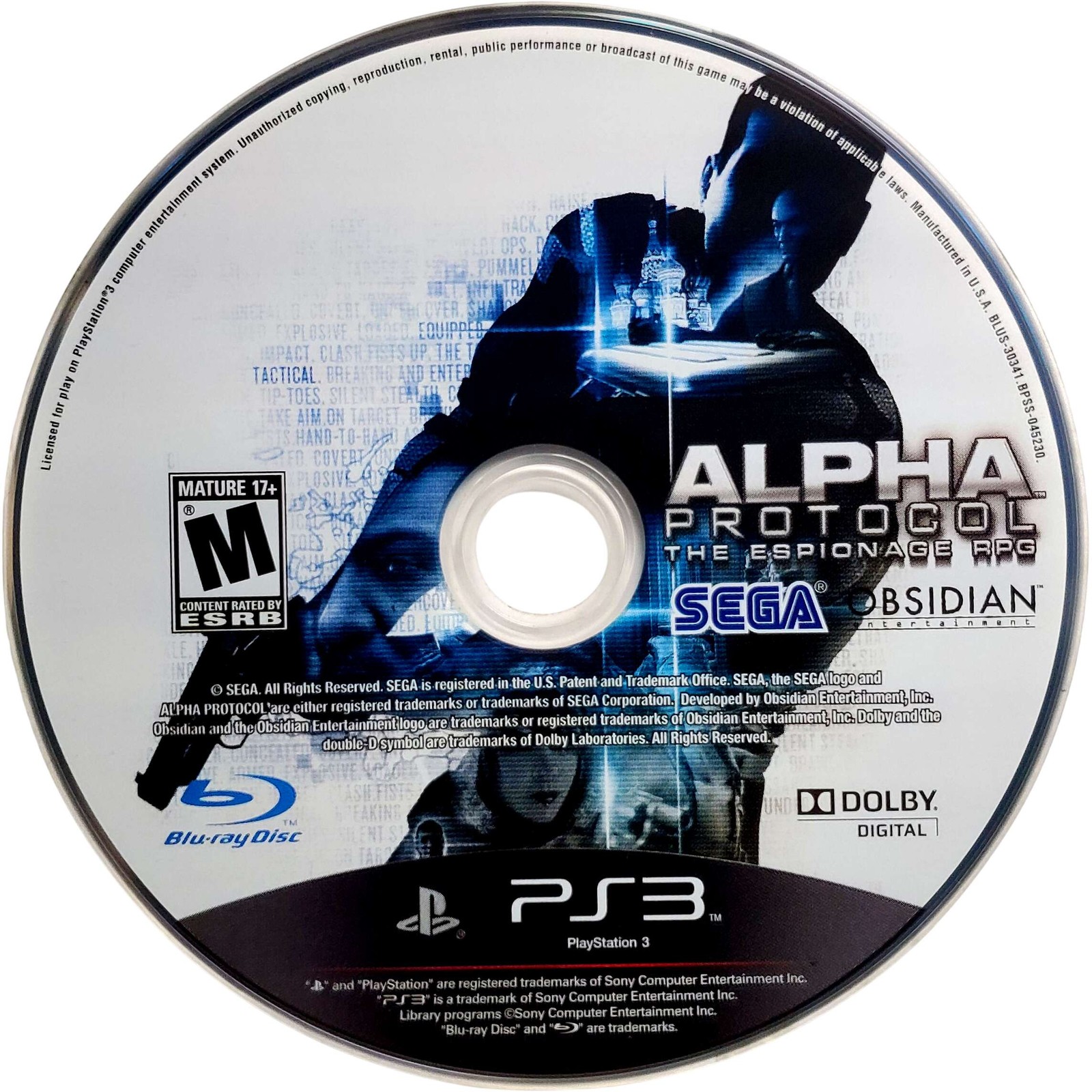 Alpha Protocol – Sony Playstation 3 PS3 Pristine Tested 1Y Guarantee