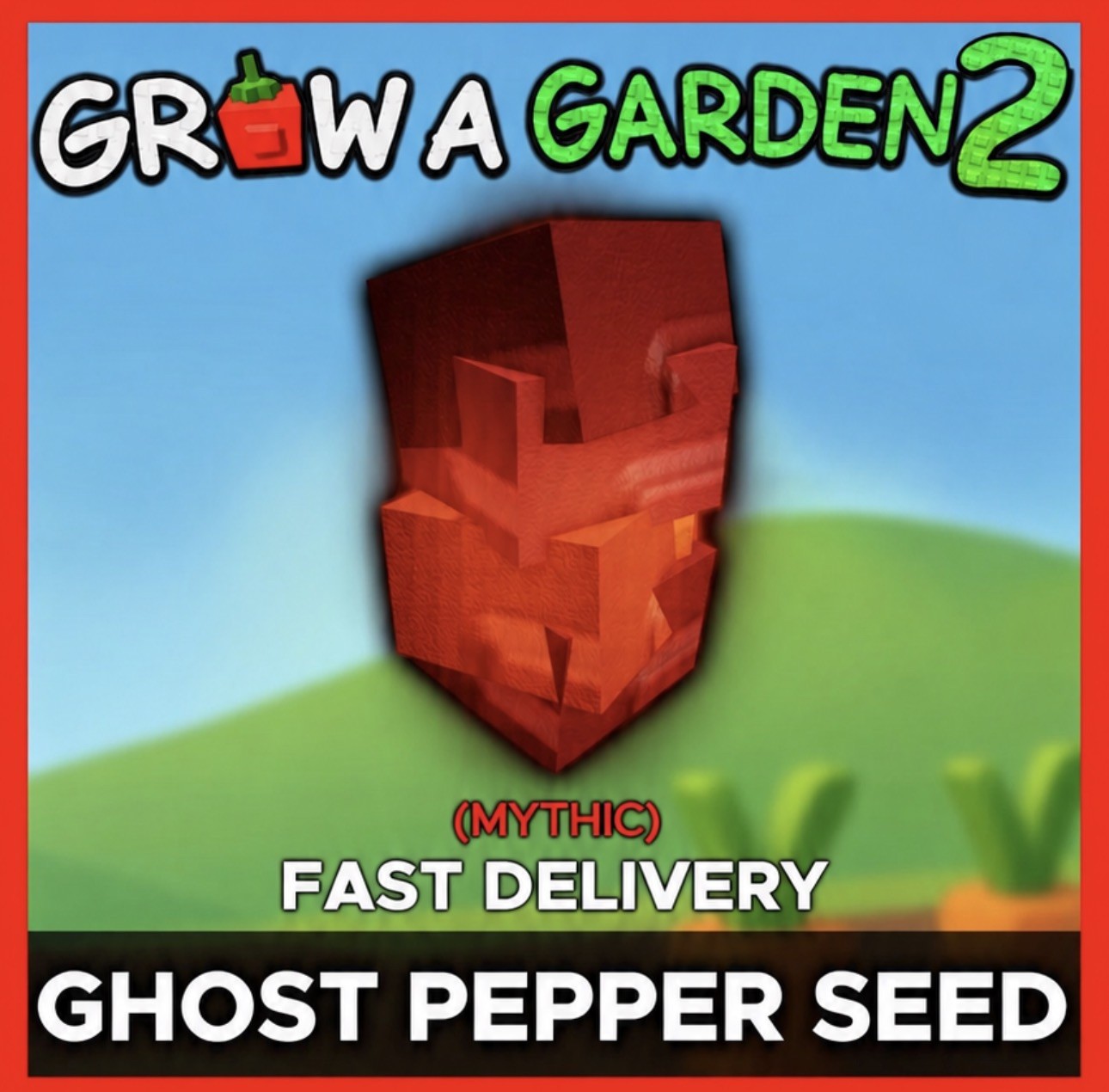 🪴Grow a Garden 2 | Ghost Pepper Seed | GAG2 Fast & Easy
