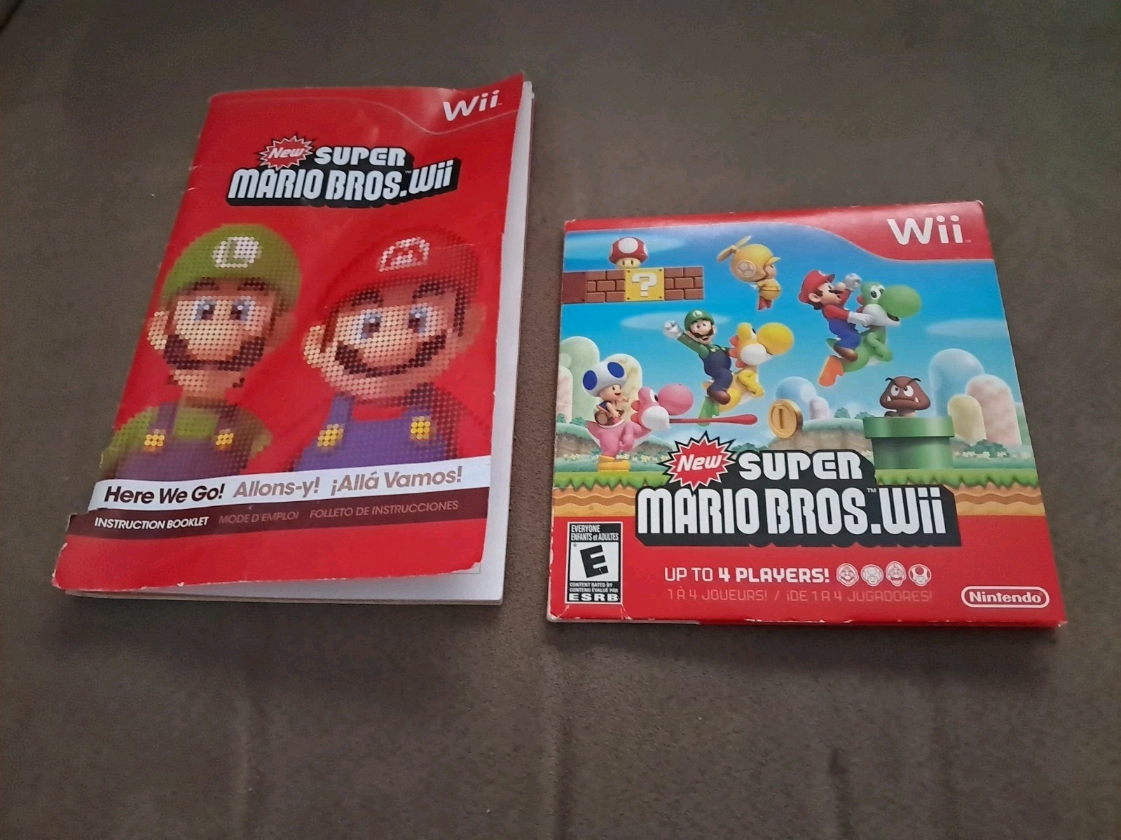 New Super Mario Bros. Wii (Nintendo Wii, 2009) Cardboard Sleeve – Tested Working