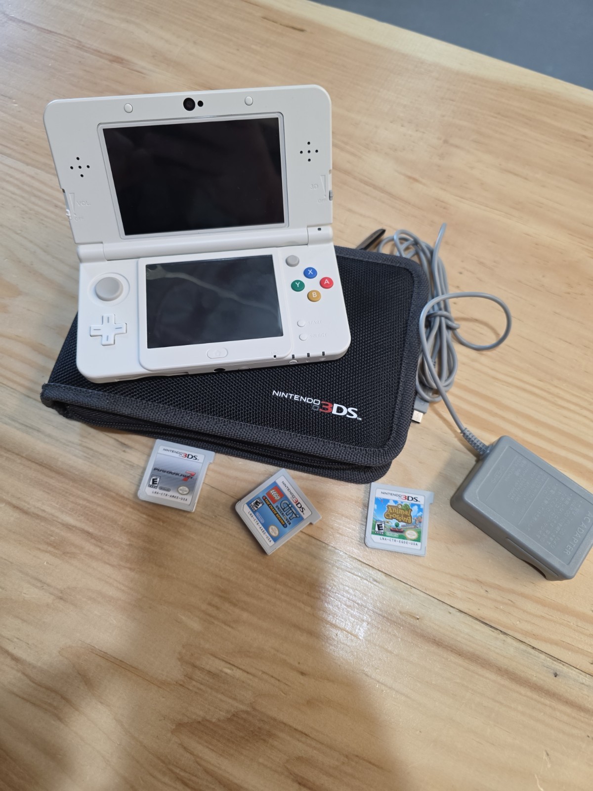 Nintendo “New” 3DS White Super Mario Black Friday Edition Console KTR-001 Works