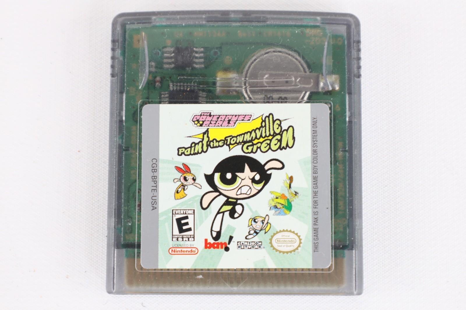 Vtg Nintendo Gameboy Color The Powerpuff Girls Paint the Townsville Green Game