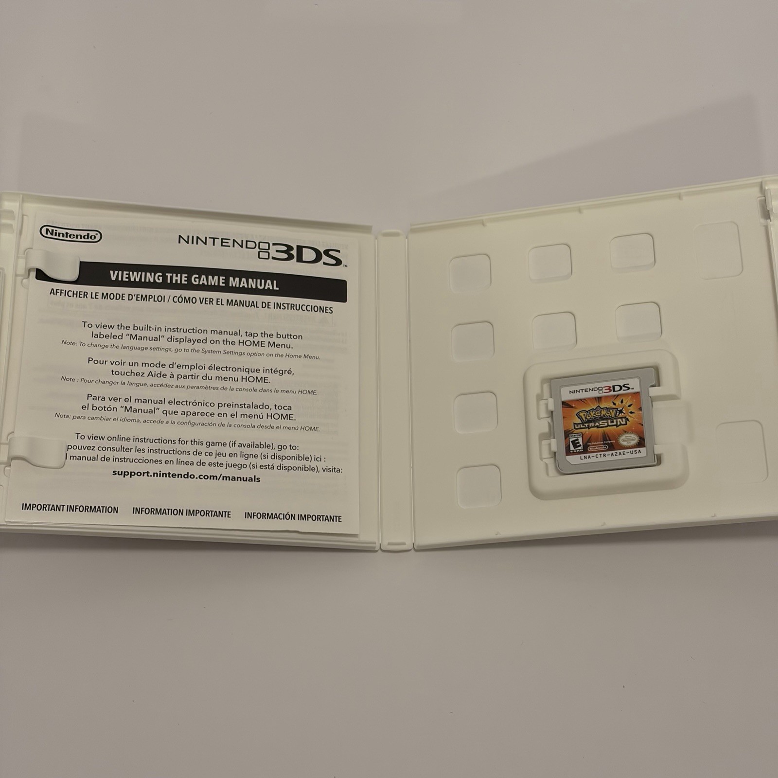 Pokémon Ultra Sun Nintendo 3DS Game Complete In Box CIB Tested Authentic